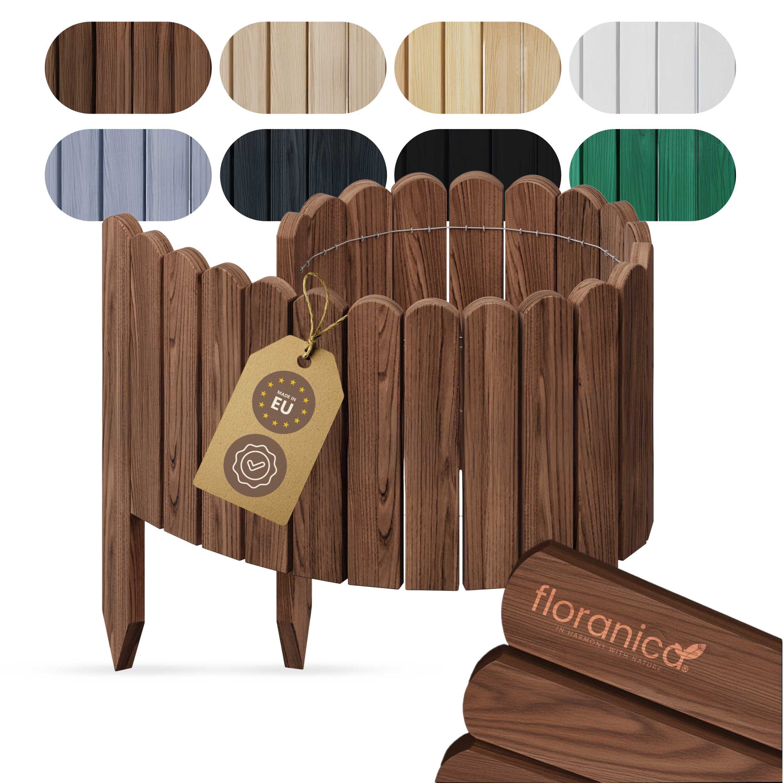 Floranica Palisade Flexible Rasenkante Rollborder Beeteinfassung Beetumrand günstig online kaufen
