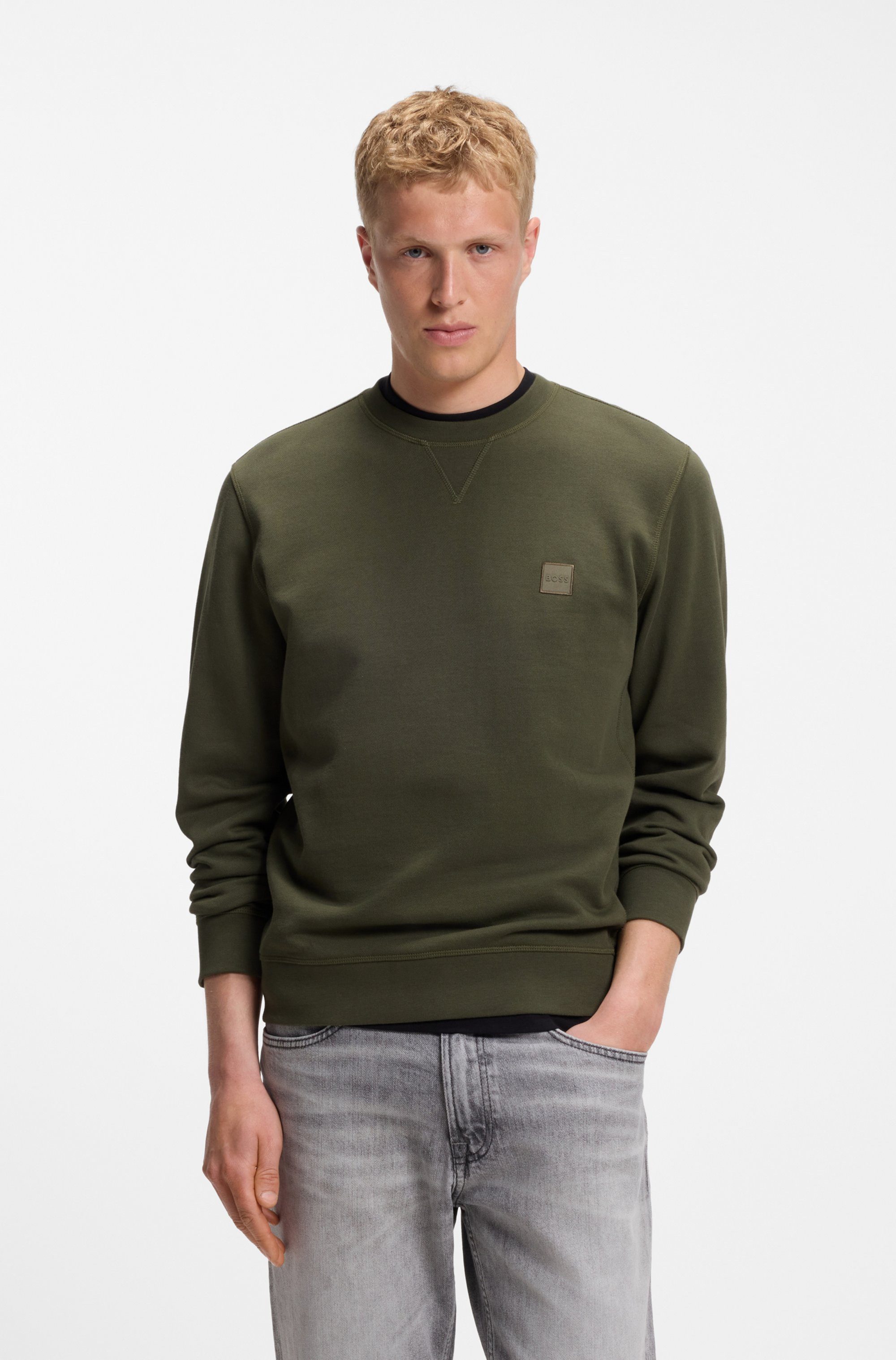 BOSS ORANGE Sweatshirt Westart mit BOSS Logopatch