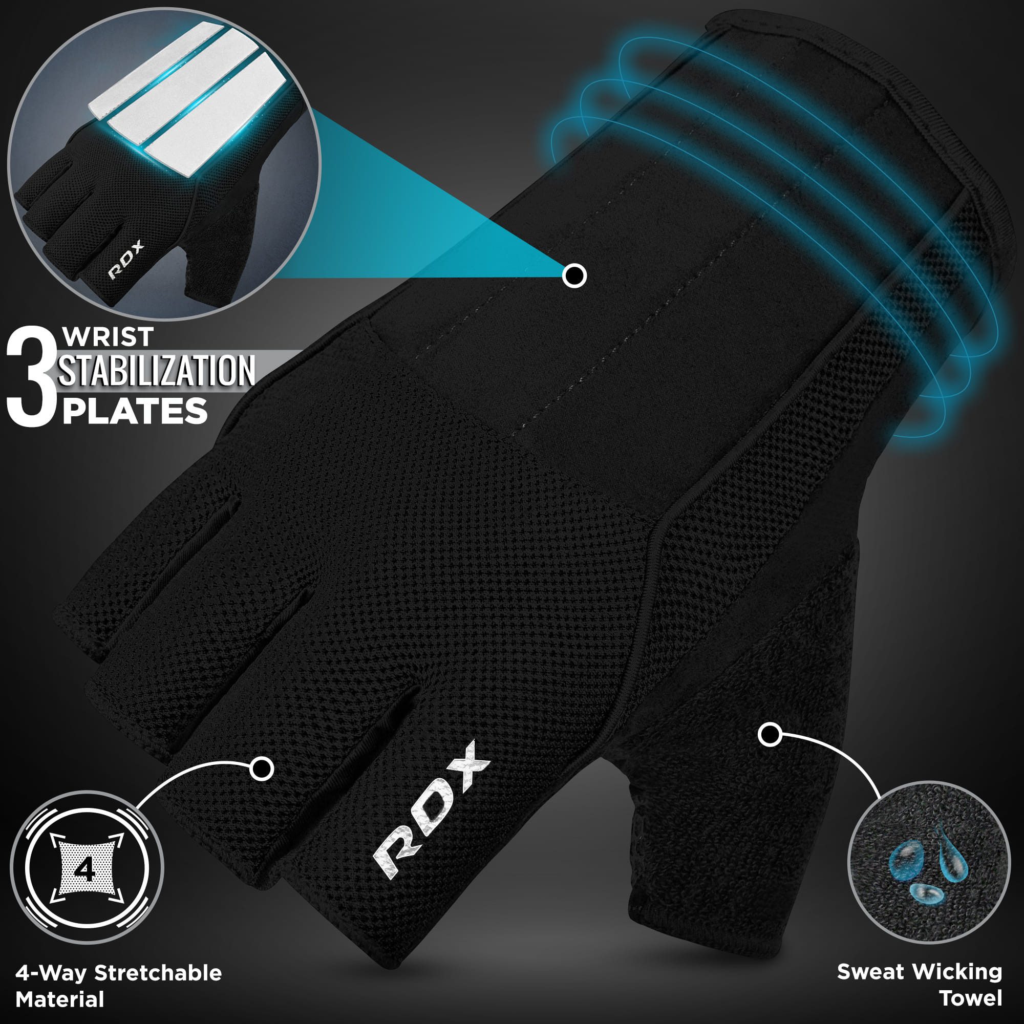 RDX Sports Trainingshandschuhe RDX W3 Workout Gym Handschuhe günstig online kaufen
