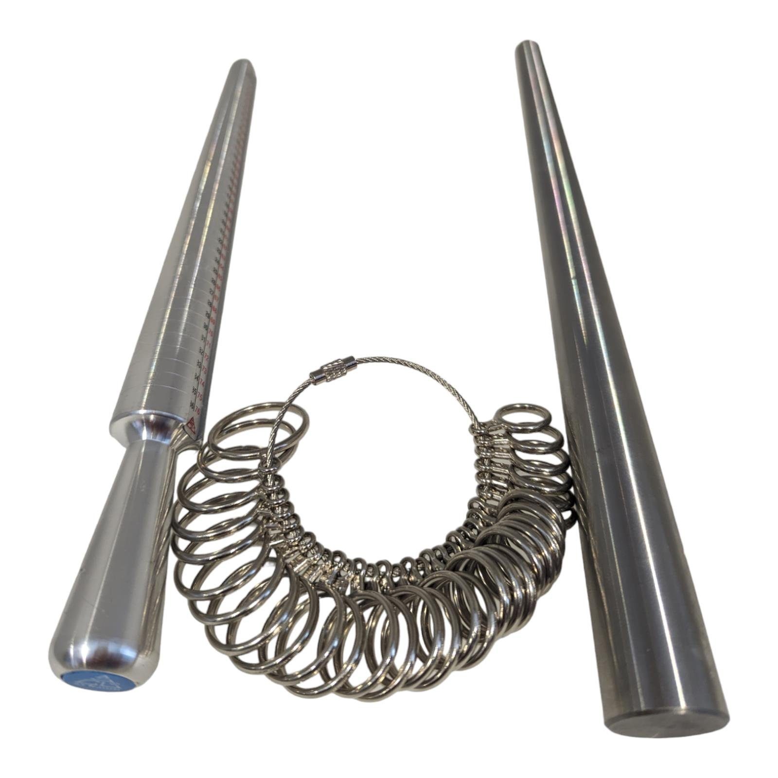 Eyecatcher Hängedekoration 3 teiliges Ringmaß Set Ringdorn Ringstock US Einstellwerkzeug