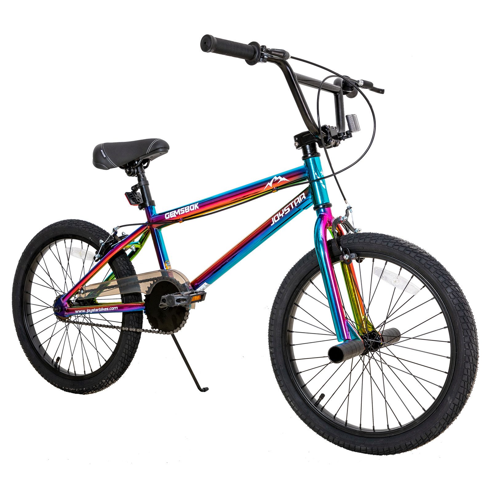 HILAND BMX-Rad BMX 20/24 Zoll Kinderfahrrad, Stahlrahmen, Stunt-Pegs, Doppelbremsen