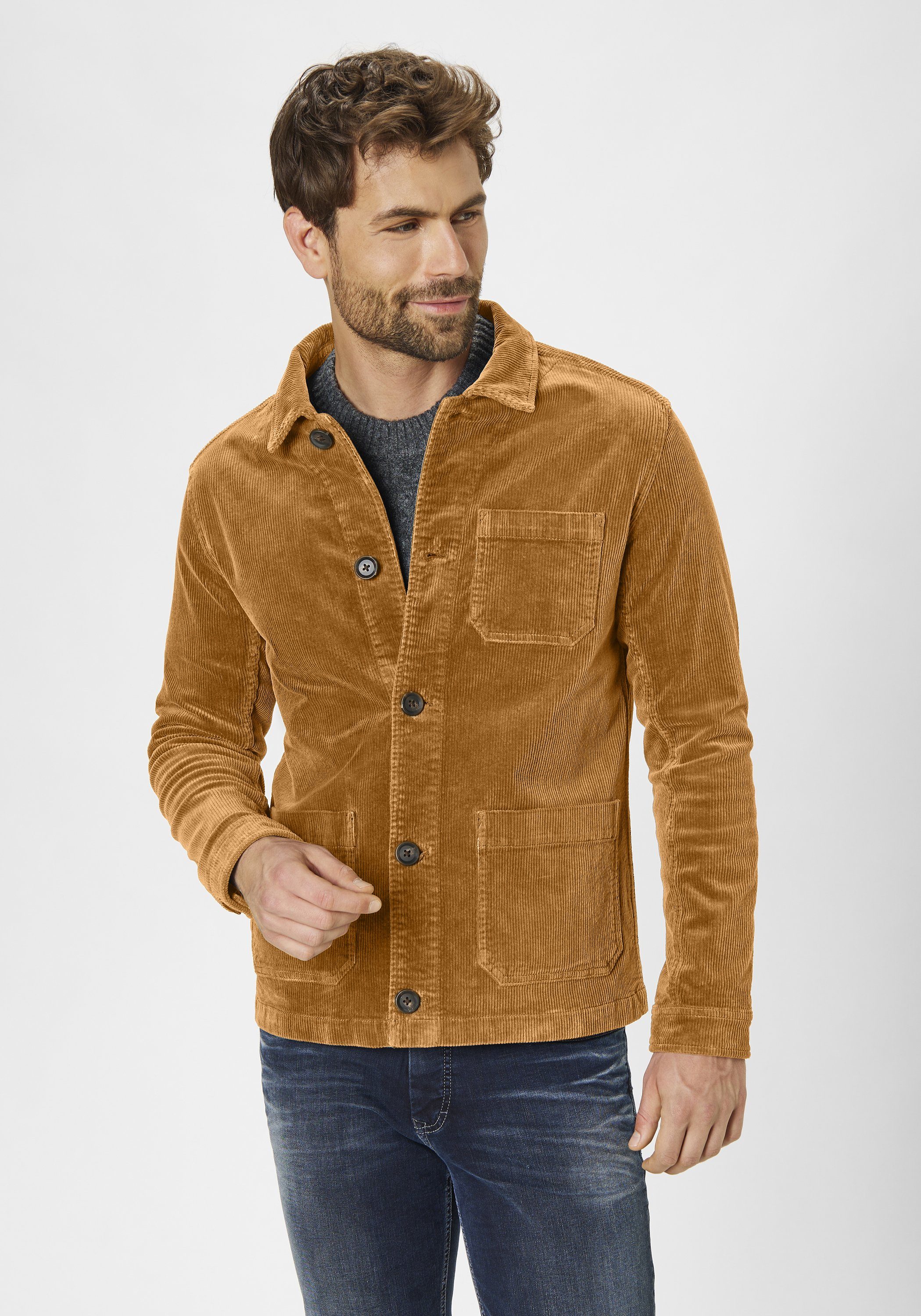 Redpoint Outdoorjacke Grover Modische Hemdjacke aus der 16 Shades Edition curry