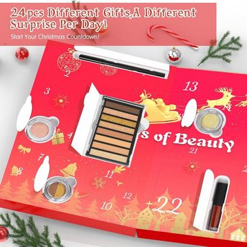 Aifanciey Adventskalender, mit Exquisite Kosmetik Geschenk 24 Tollen Beautyprodukten für Frauen