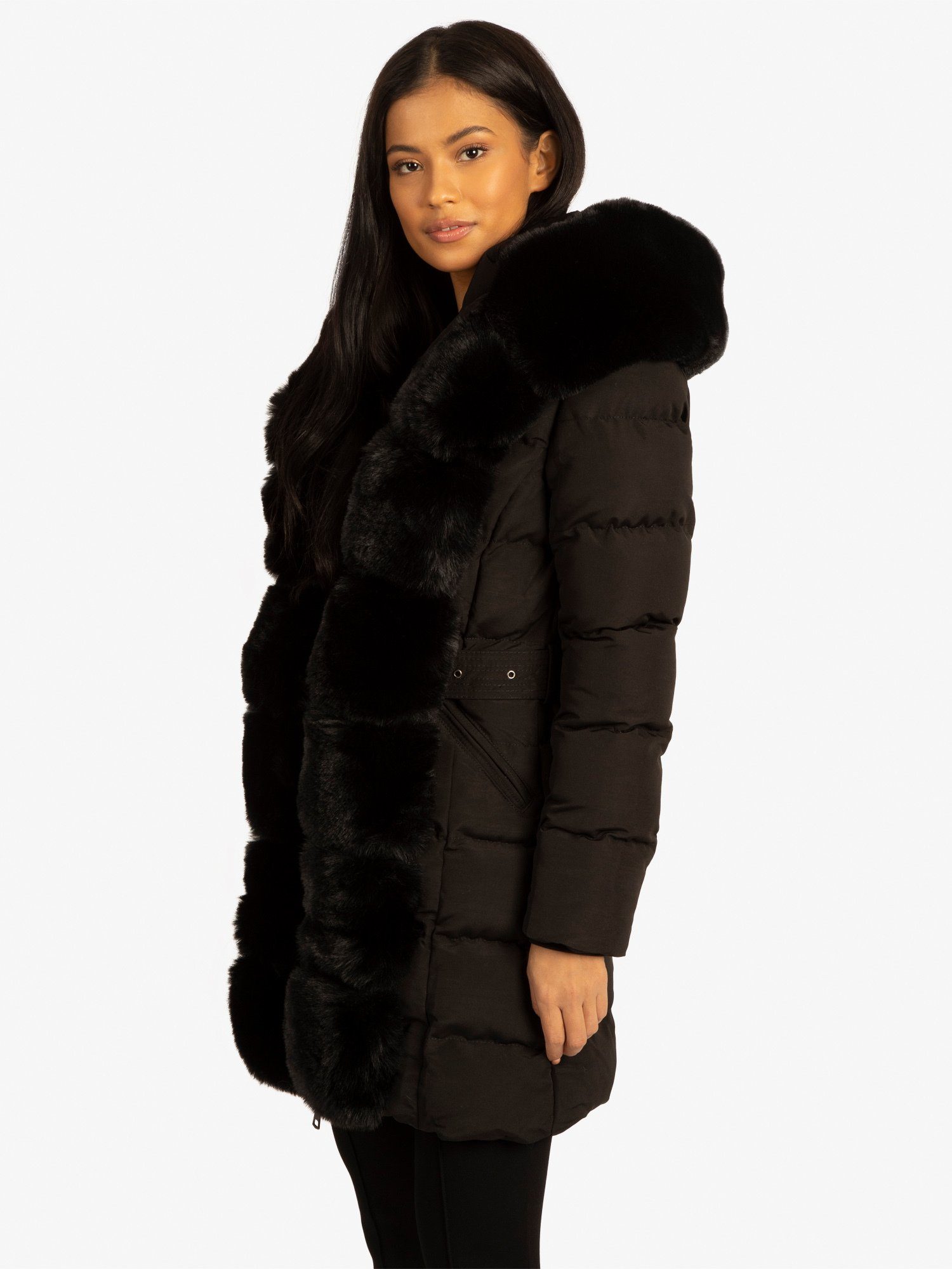 Steppjacke Fake Fur mit Apart