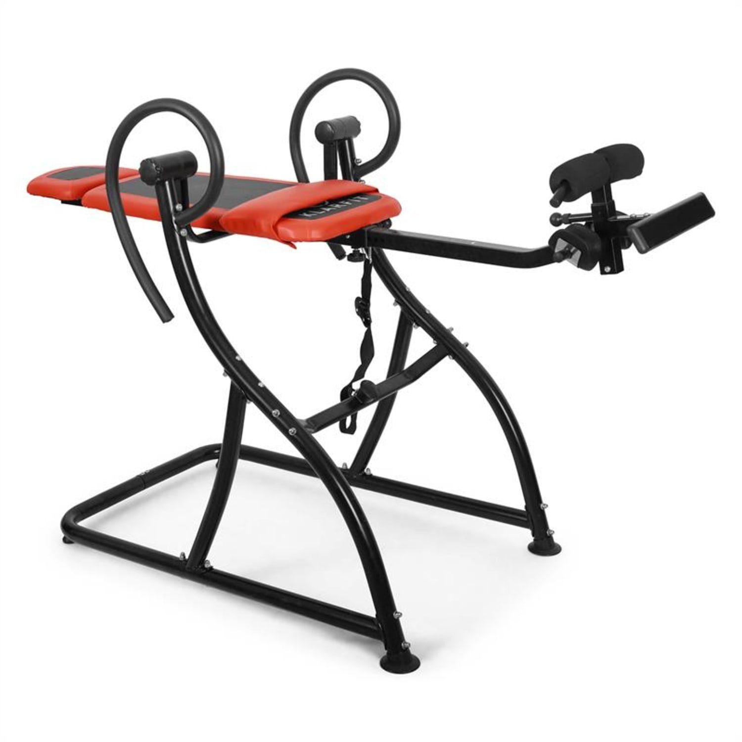 KLARFIT Rückentrainer Relax Inversionstrainer Comfort Inversionsbank, Schwerkrafttrainer Fitness (Set, Gym mit Rückenkissen), Zone