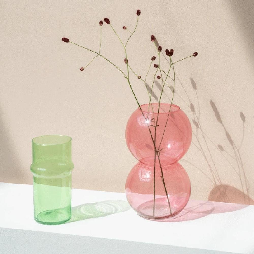 Culture Pink Glass Nature Branded Urban Bulb Recyled Dekovase Vase Apricot