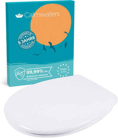 Calmwaters WC-Sitz Original, Made in EU, Absenkautomatik, Abnehmbar, Standard O-Form, 26LP2904