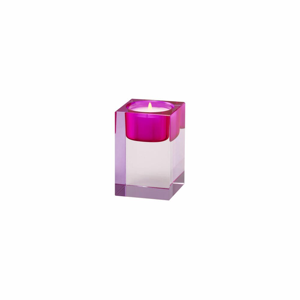 Giftcompany Teelichthalter Sari S, Pink, Rosa, H 7.7 cm