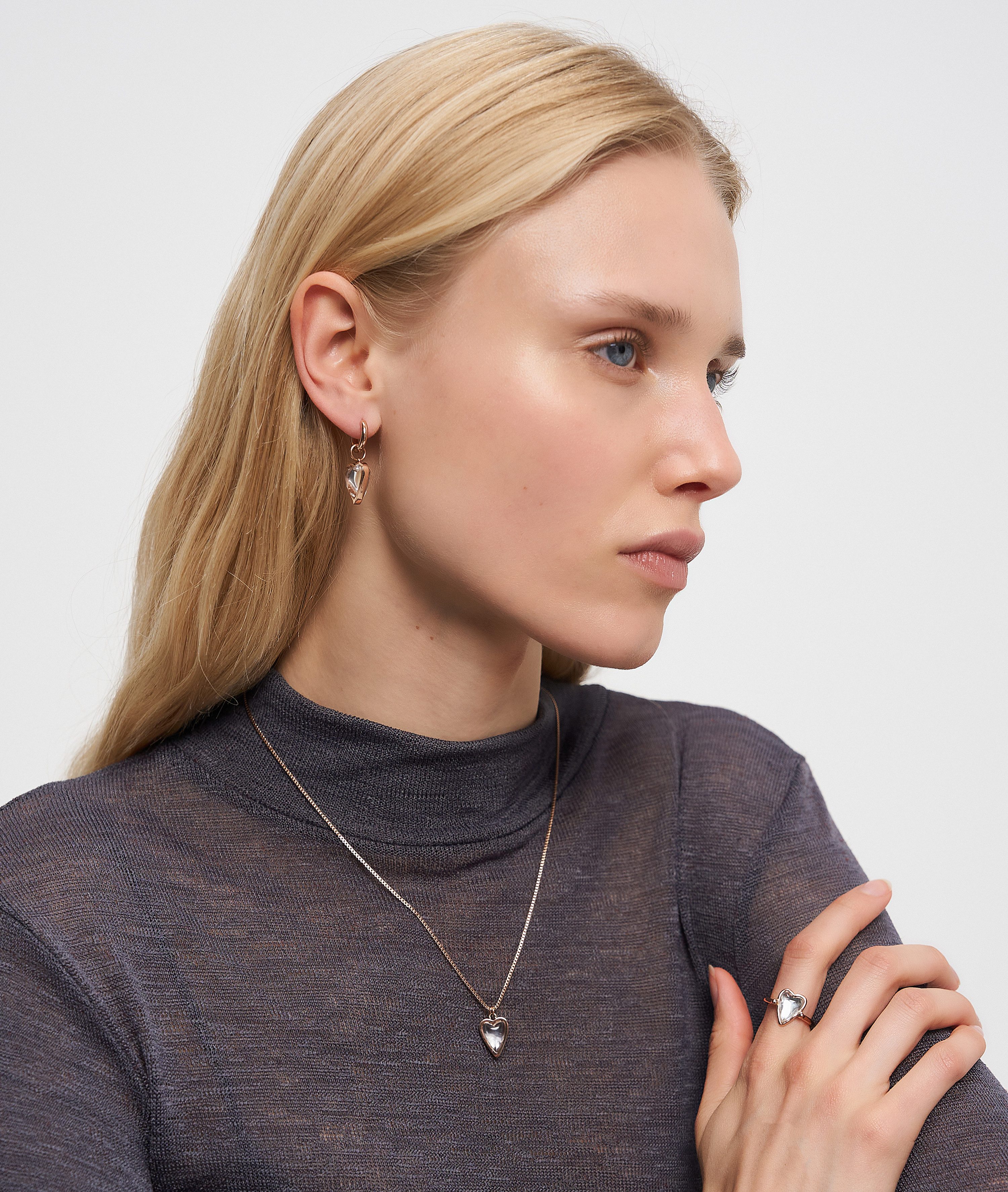 Liebeskind Berlin Fingerring Schmuck Geschenk Glass Heart Ring, mit Glasste günstig online kaufen