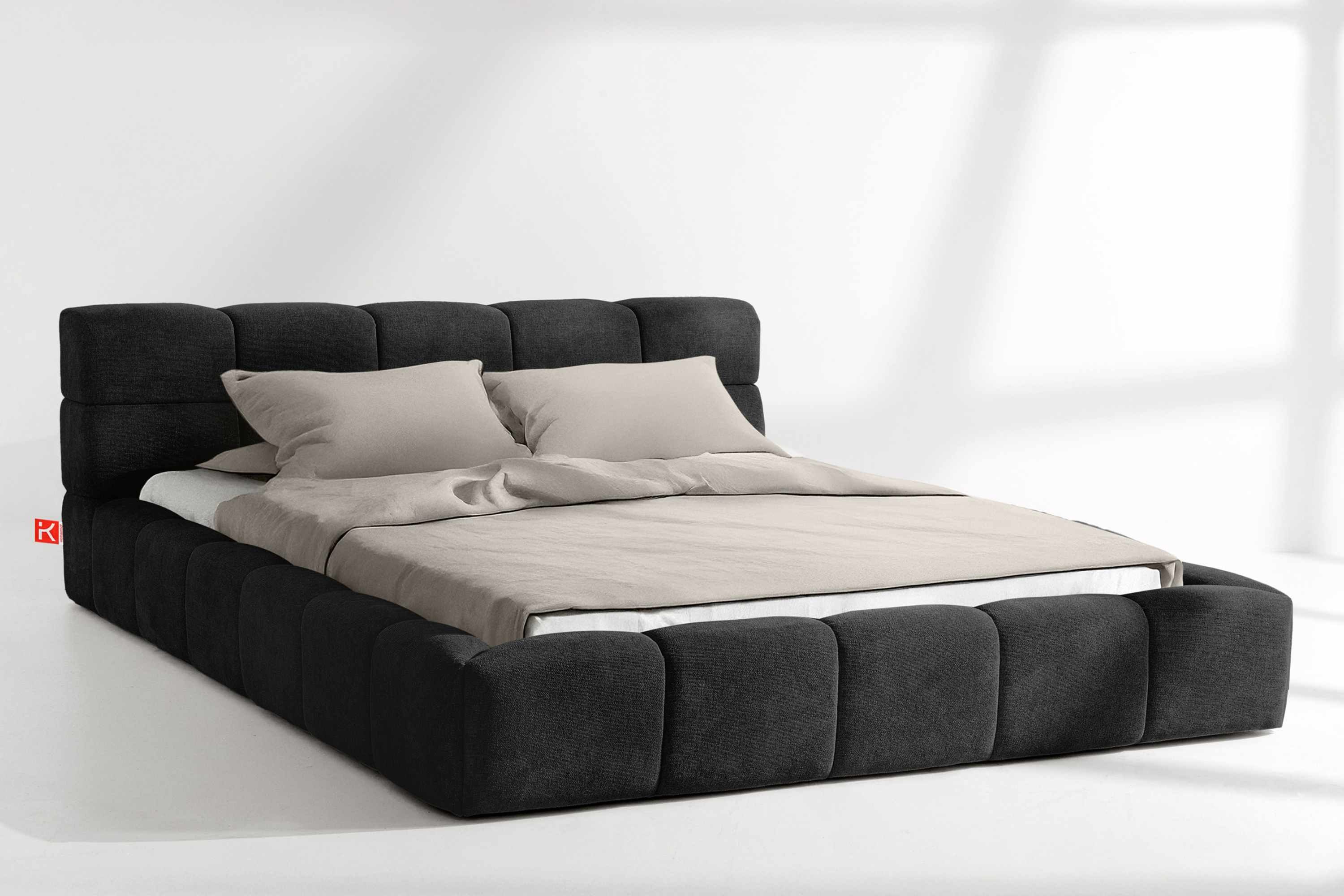 KONSIMO® Polsterbett Doppelbett AERI mit Stauraum, ohne Matratze, hergestel günstig online kaufen