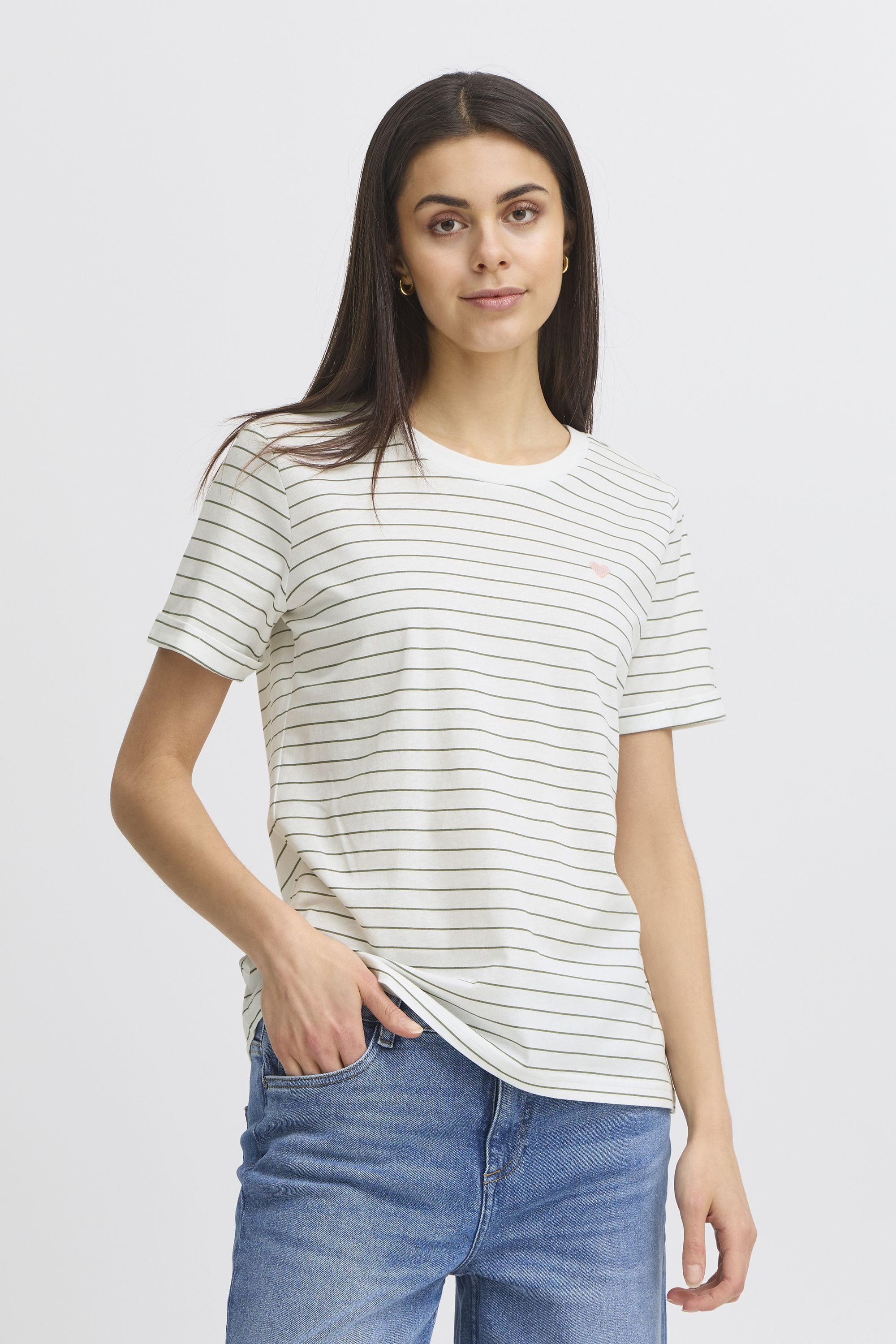 fransa Rundhalsshirt FRAMORA Klassisches T-shirt günstig online kaufen