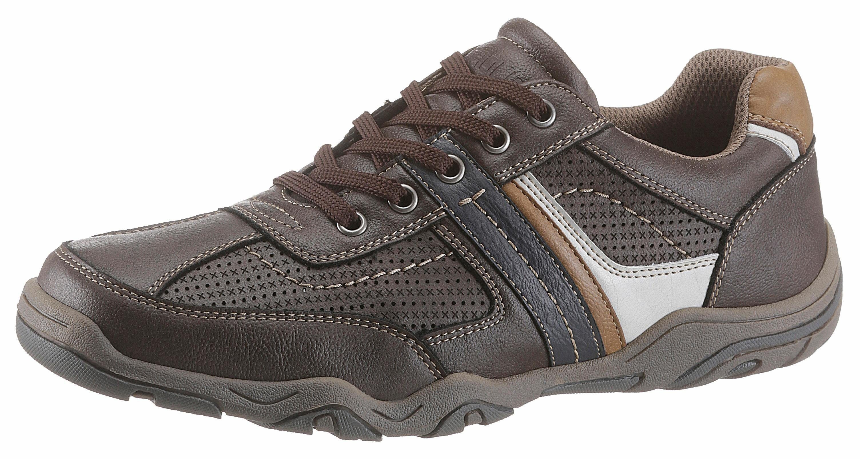 PETROLIO Schnürschuh, mit modischer Perforierung dunkelbraun PETROLIO Schnürschuh, mit modischer Perforierung dunkelbraun