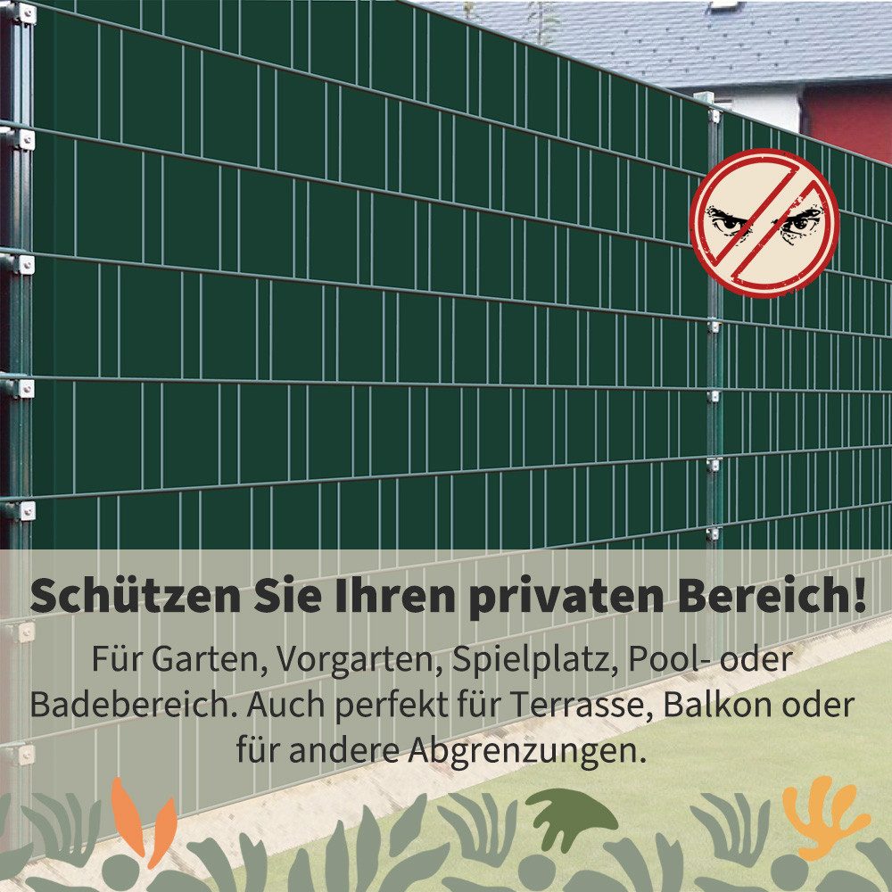 Kingpower Sichtschutzstreifen Sichtschutz PVC Sichtschutzstreifen für günstig online kaufen
