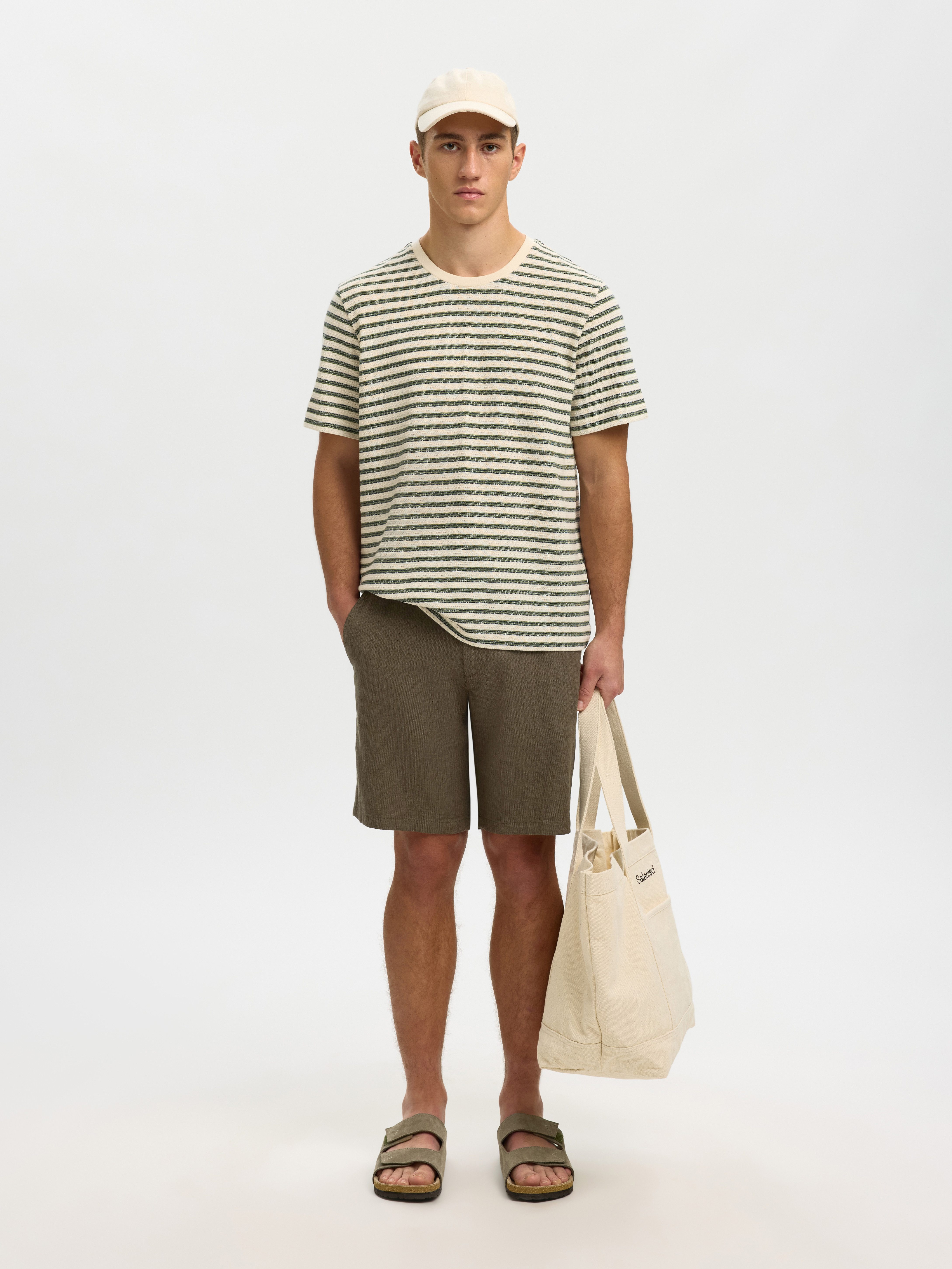 Selected Chinoshorts SLHREGULAR-BRODY SUN SHORTS NOOS Baumwollmischung, regular fit