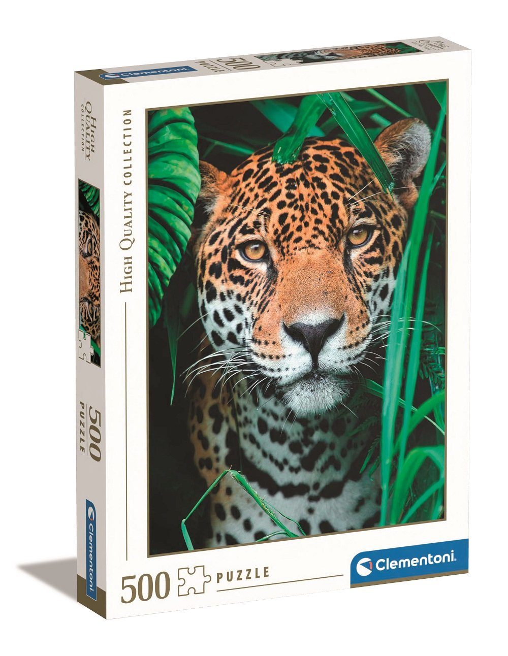Clementoni® Puzzle Clementoni Jaguar im Dschungel 500 Teile Puzzle, 500 Puzzleteile