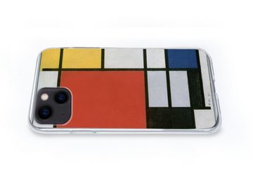 MuchoWow Handyhülle Komposition 2 in Rot Blau und Gelb - Piet Mondrian, Handyhülle Apple iPhone 13, Smartphone-Bumper, Print, Handy