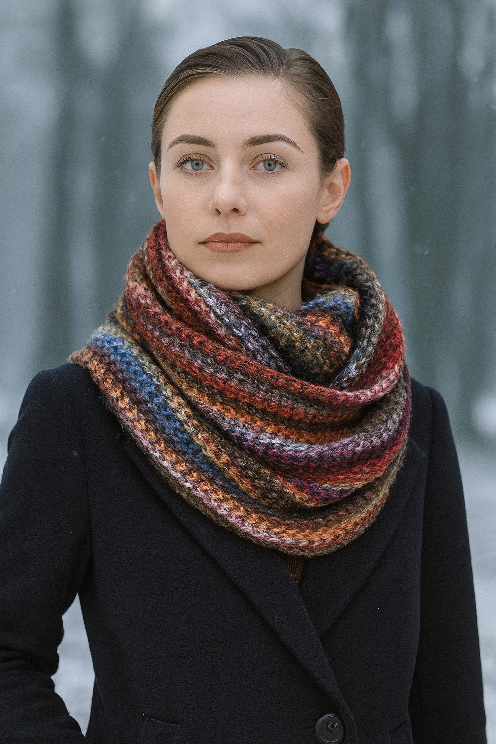 COLLEZIONE ALESSANDRO Strickschal Strickloop, (1-St), Made in Italy, in tollen Цвета(ов)