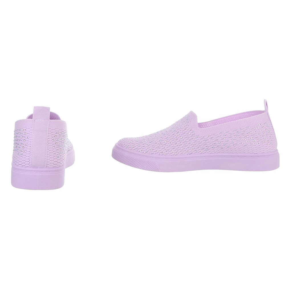 Ital-Design Damen Low-Top Freizeit Slipper (88843594) Flach Sneakers Low in Lila – Bild 5 von 5