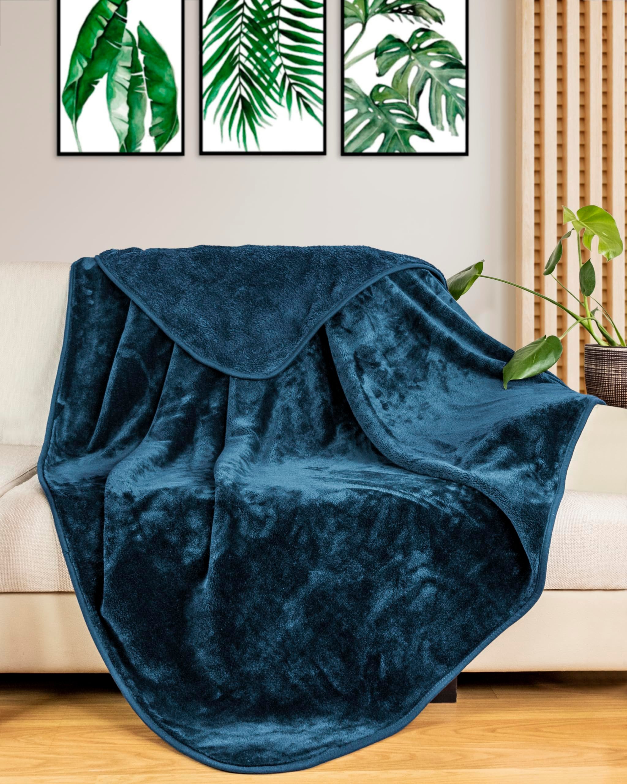 Wohndecke Cashmere-Feeling Kuscheldecke super weich & flauschig – Fleecedecke, Gräfenstayn, dicke & warme Sofadecke, Wohndecke & Tagesdecke - Überwurf Sofa, Cou – Bild 5 von 5