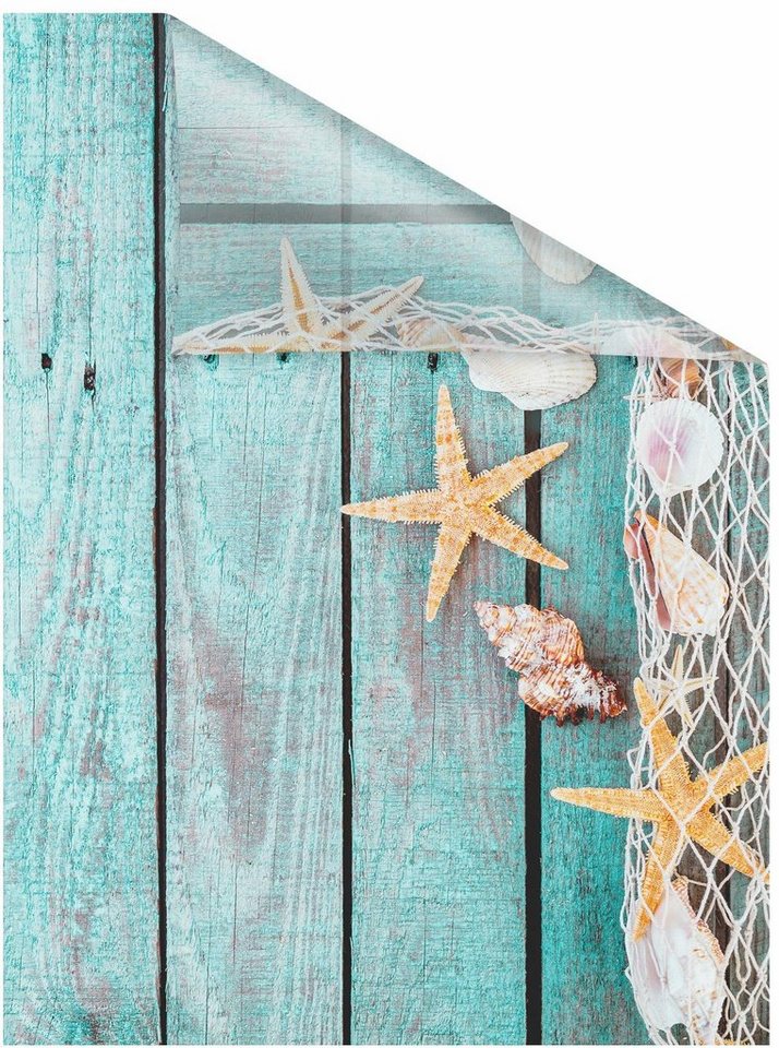 Fensterfolie »Bretter Beach«, LICHTBLICK, blickdicht