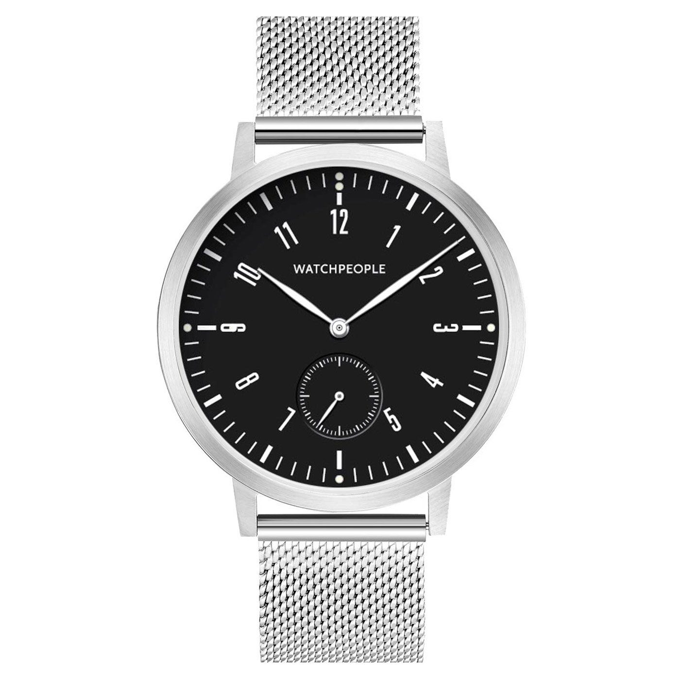 Watchpeople Quarzuhr Metropolitan WP METS002-01, flach, versenkte Krone