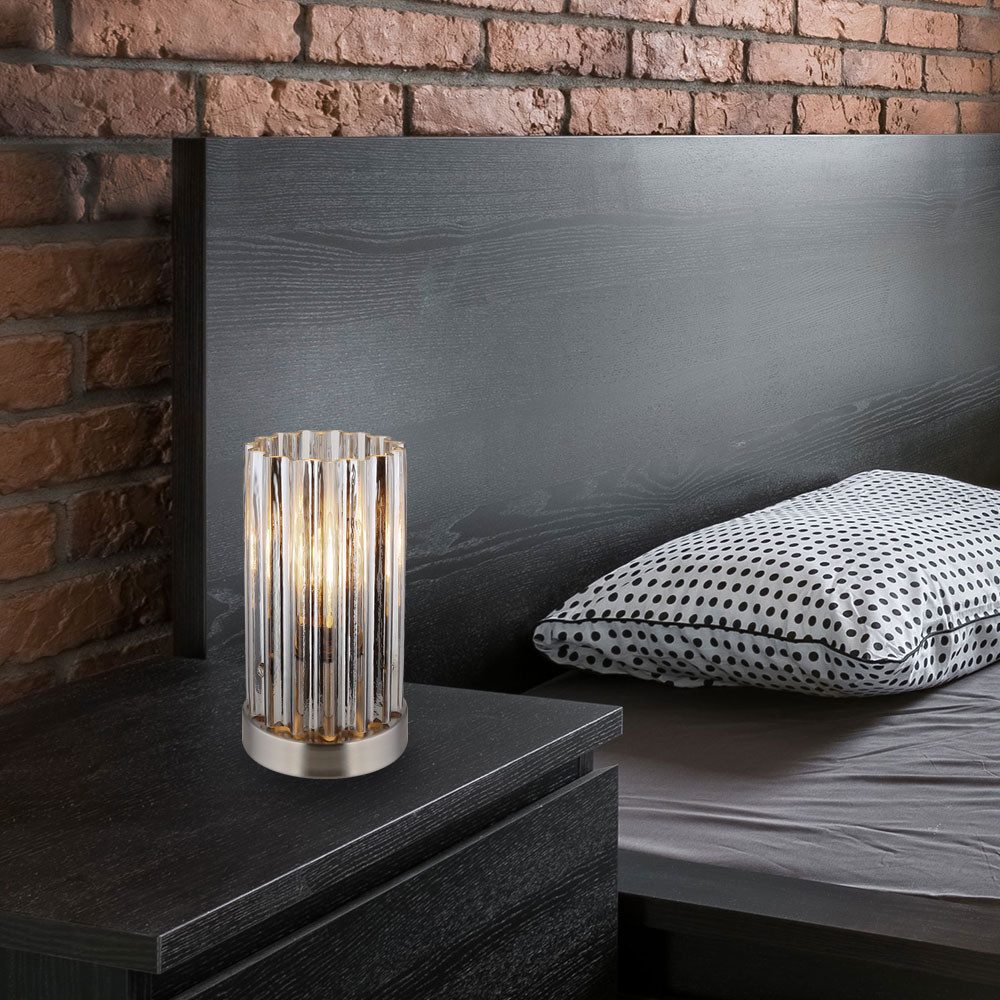 GLOBO LIGHTING Tischleuchte, Leuchtmittel nicht inklusive, Tischleuchte Beistelllampe Nachttischlampe Schlafzimmerlampe