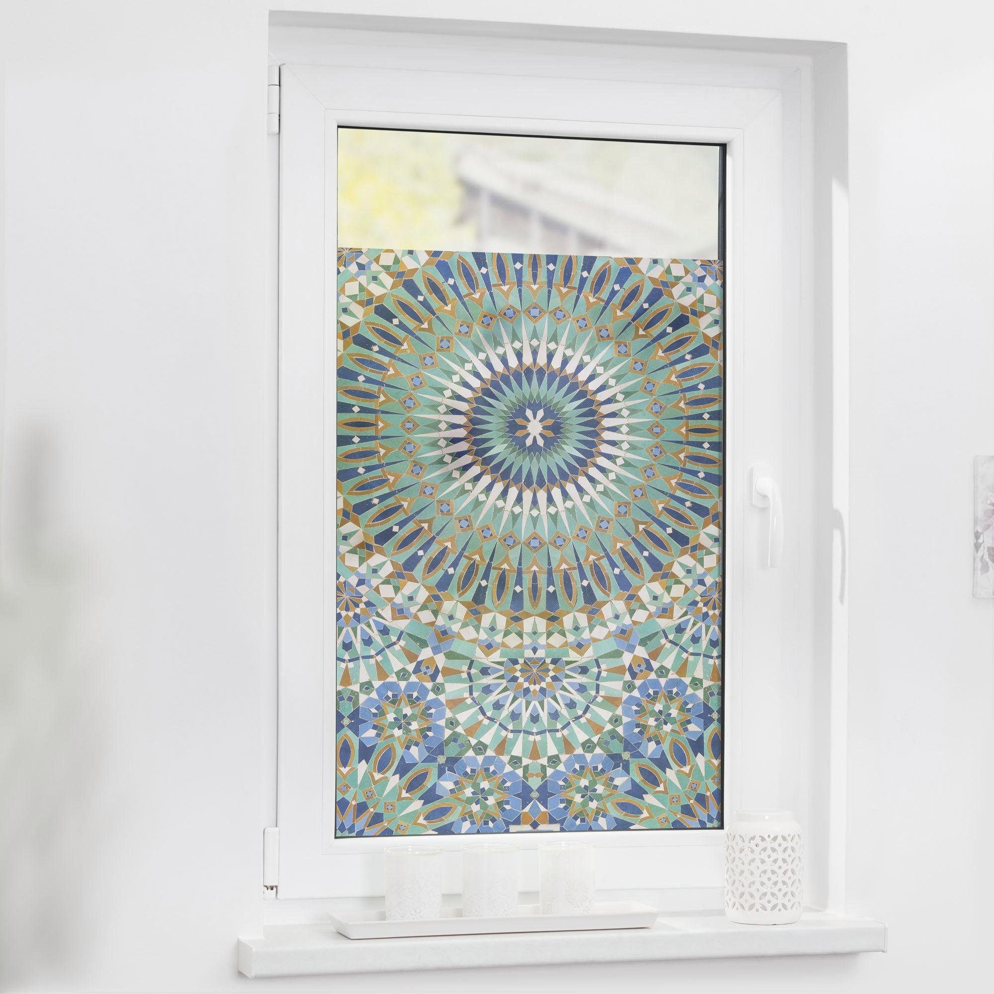 Fensterfolie »Orientalische Muster«, LICHTBLICK ORIGINAL, blickdicht, strukturiert, selbstklebend, Sichtschutz-HomeTrends