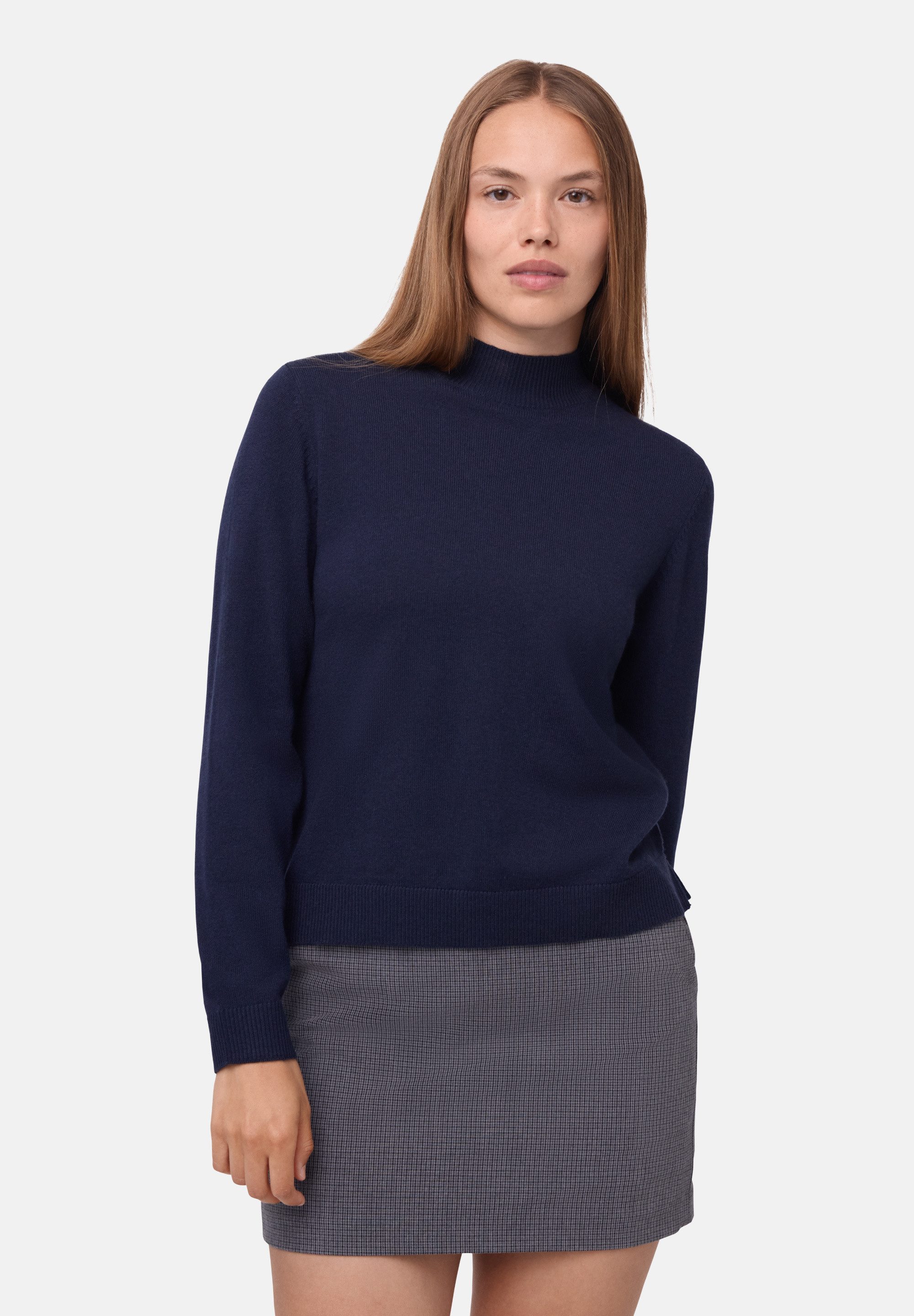 DANISH ENDURANCE Rundhalspullover Premium Knit Pullover Merino Wool Cashmere Damen Jumper, luxuriöser Mock Neck Pullover