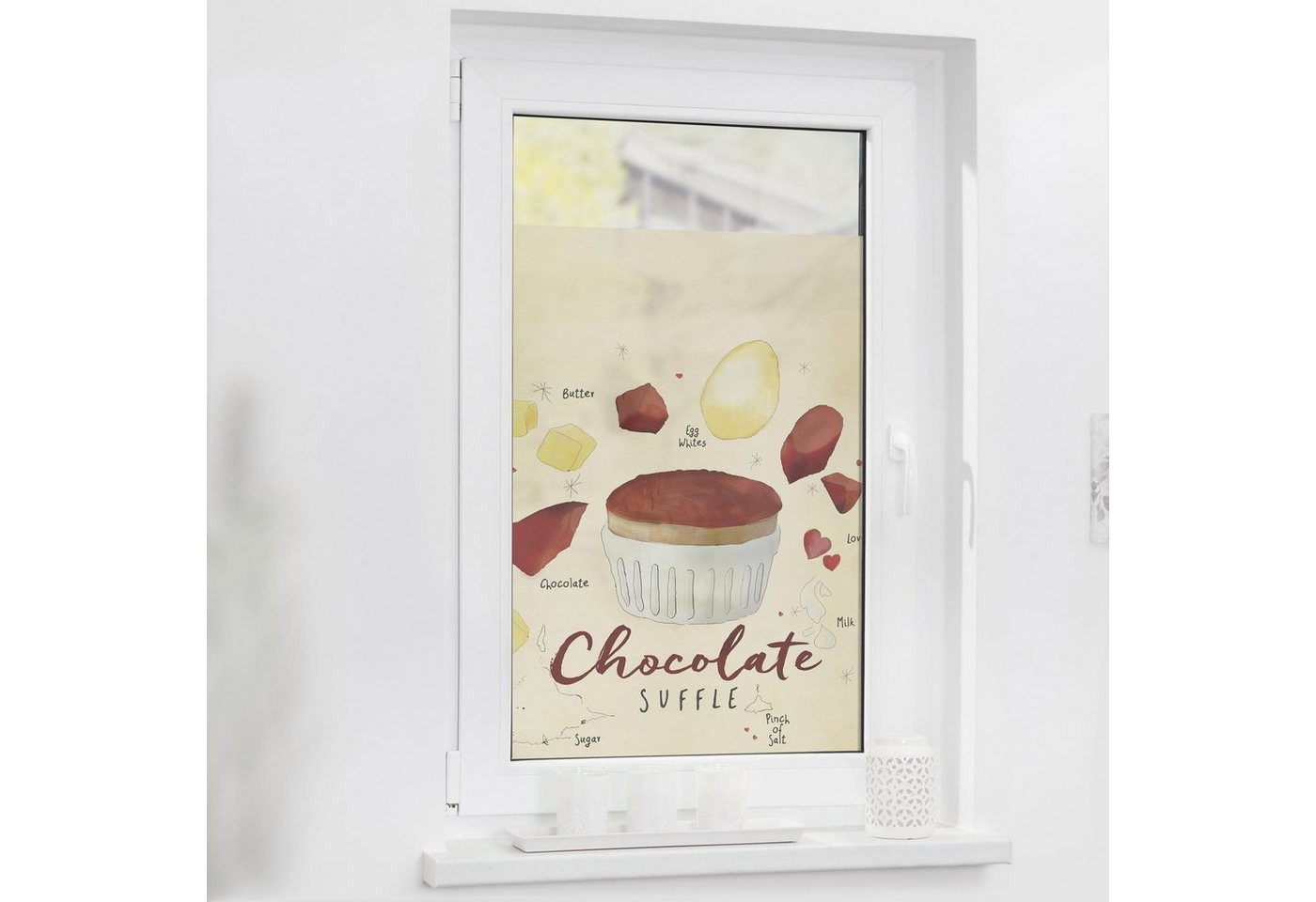 Fensterfolie »Chocolate«, LICHTBLICK ORIGINAL, blickdicht, strukturiert, selbstklebend, Sichtschutz-HomeTrends