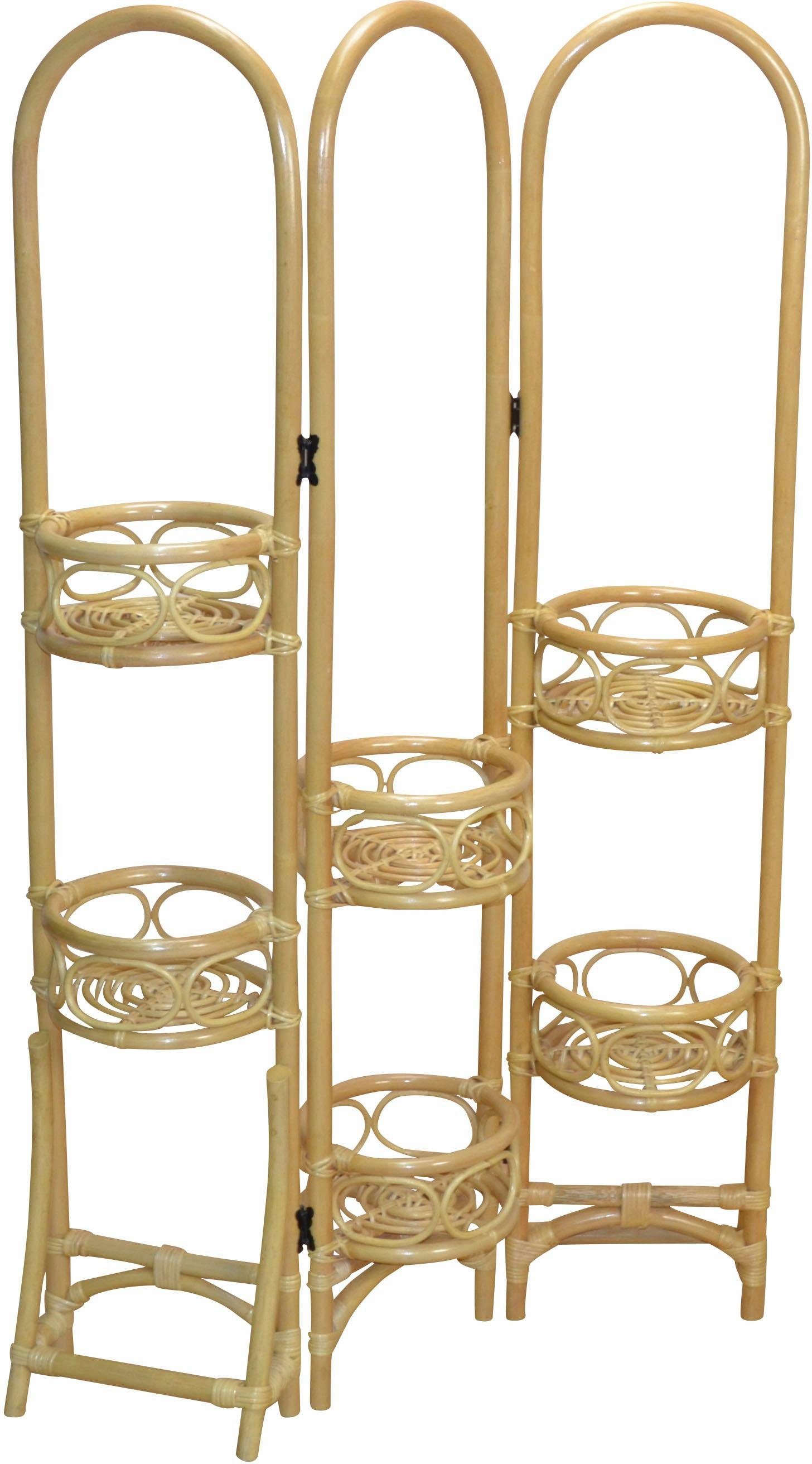 Home affaire Paravent, Rattan mit Blumenhalterung-HomeTrends