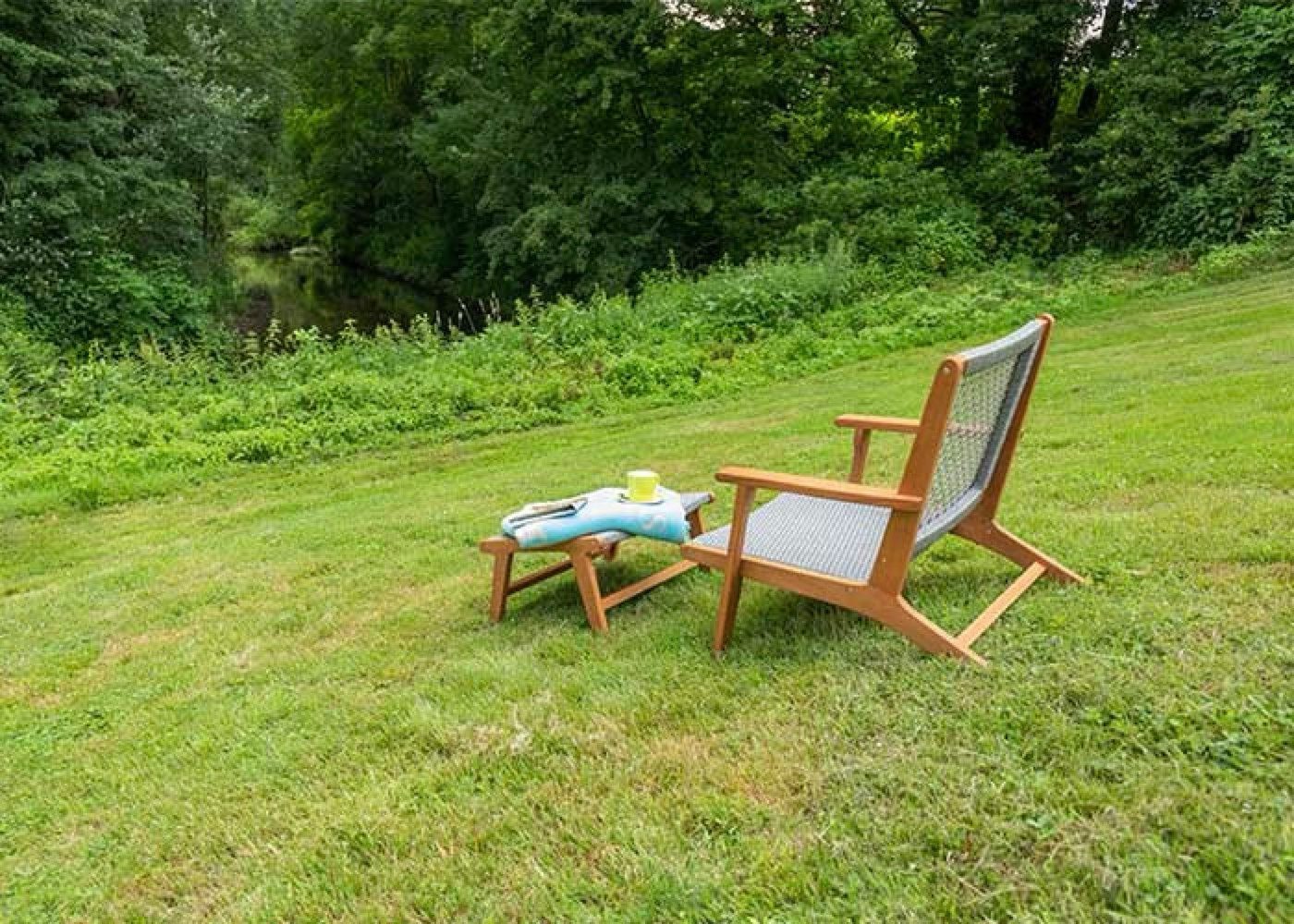 acamp Gartenstuhl Relax-Sessel mit Hocker stapelbar Akazienholz wetterfest, Outdoor (Set), stapelbar, wetterfest, pflegeleicht, Akazienholz, Terrasse Garten