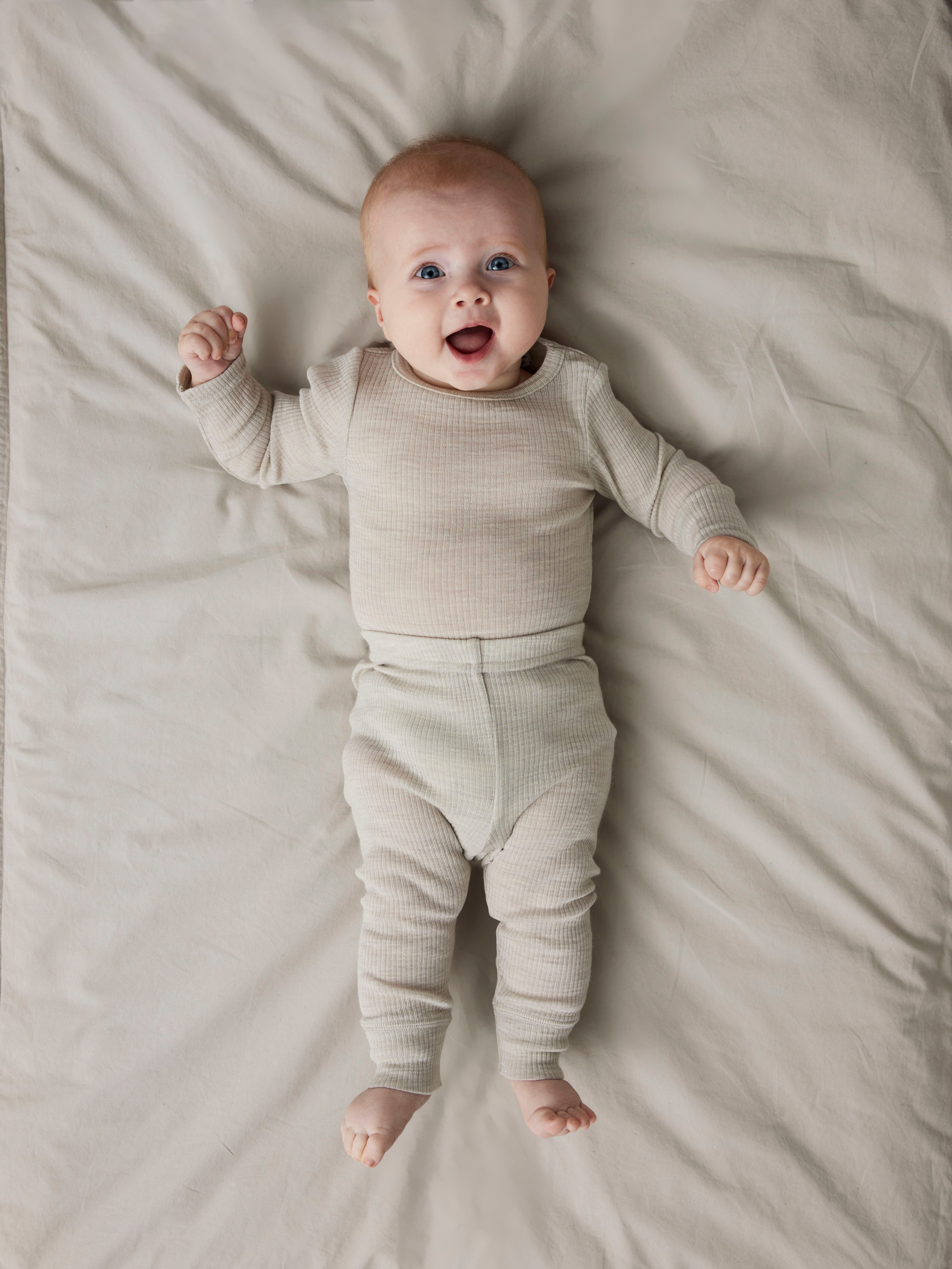 Name It Langarmbody NBNWAX WOOL RIB LS BODY NOOS aus reiner Merinowolle