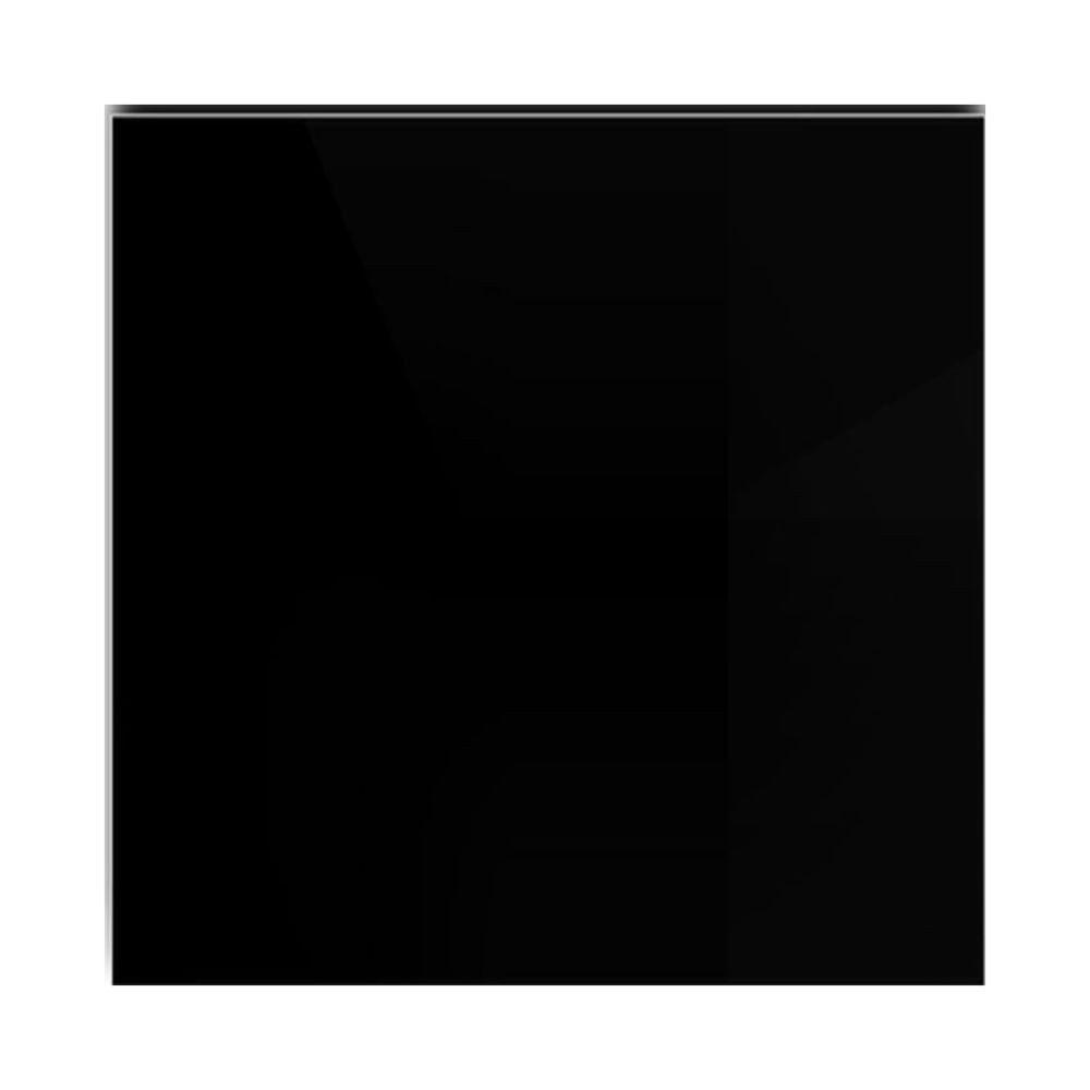 LebensWohnArt Tischplatte Glasplatte TERRY 50x50cm schwarz 8mm quadratisch gehärtetes Glas