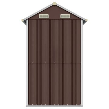 vidaXL Garten-Geräteschrank Gerätehaus Braun 192x152,5x237 cm Verzinkter Stahl