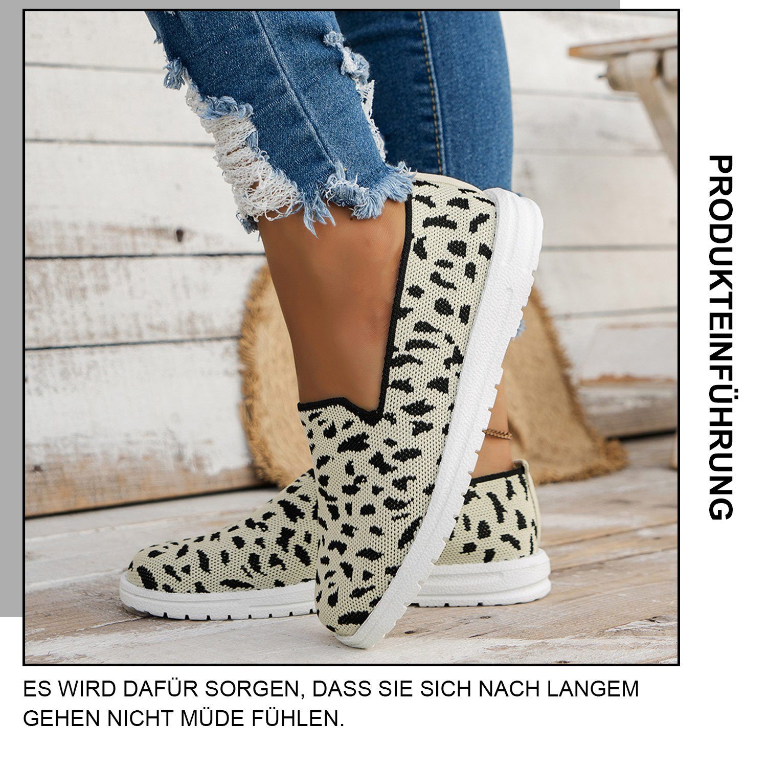 Flats Flache Loafer Walking Schuhe Weich Komfort Weiß Schuhe Damen Daisred