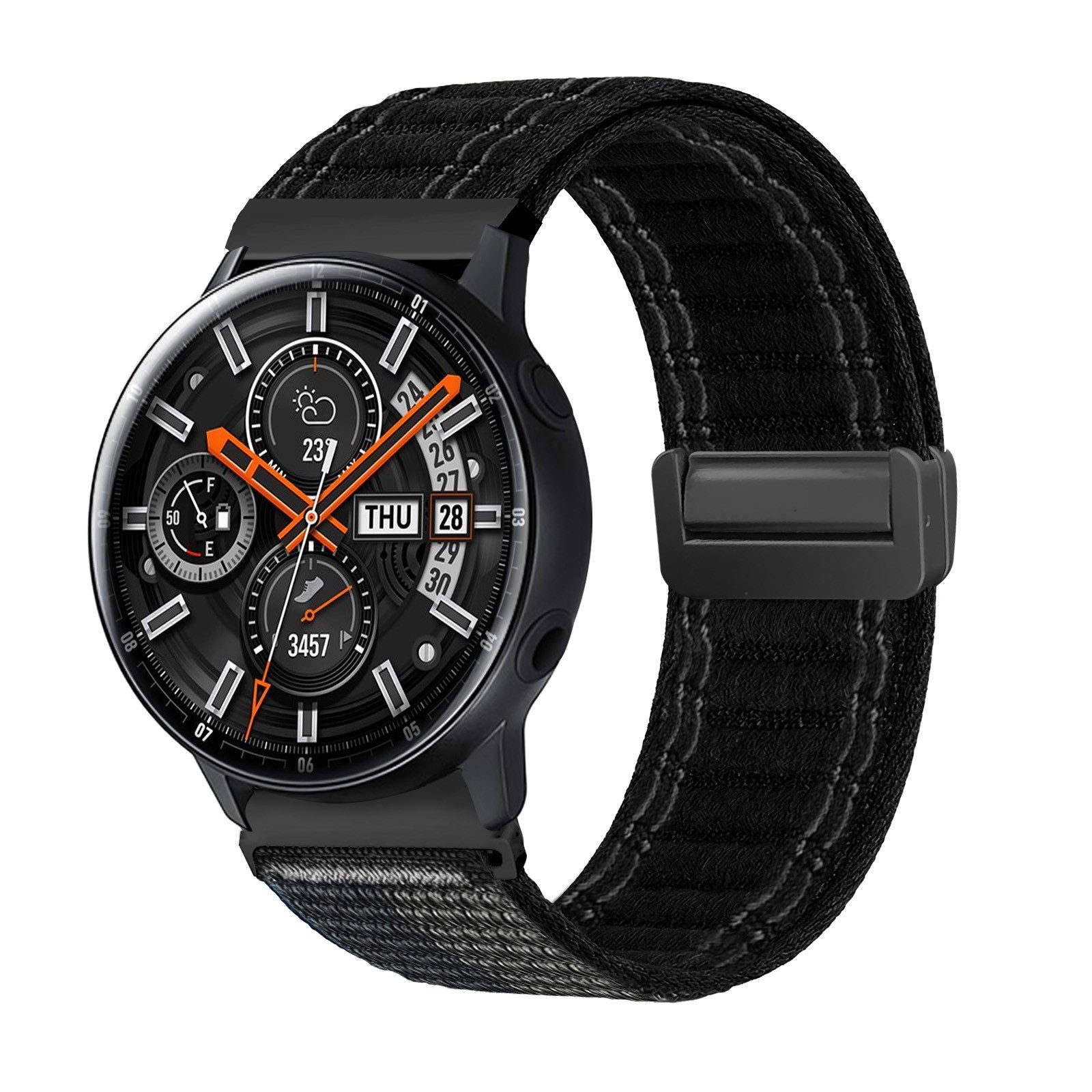 Tec-Expert Smartwatch-Armband für Samsung Galaxy Watch Active 40 mm Armband Ersatz Wechsel Band, Nylon Textil mit Magnetverschluss, stufenlos Verstellbar atmungsaktiv