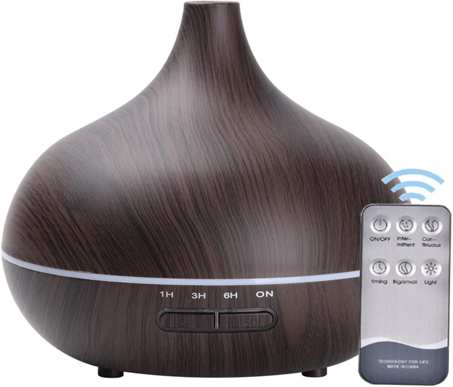 ibettertec Diffuser Aroma Diffuser, 550ml, Aroma Ultraschall-Vernebler Luftbefeuchter, 550,00 l Wassertank, Aroma sparsamen Ultraschall-Vernebler in kleine Duftspender verwandeln