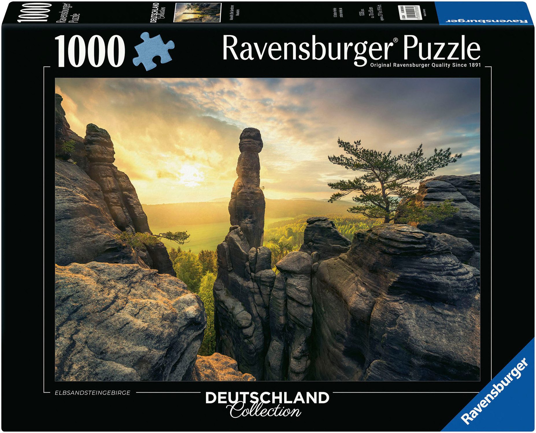 Ravensburger Puzzle Deutschland Collection, Erleuchtung - Elbsandsteingebir günstig online kaufen