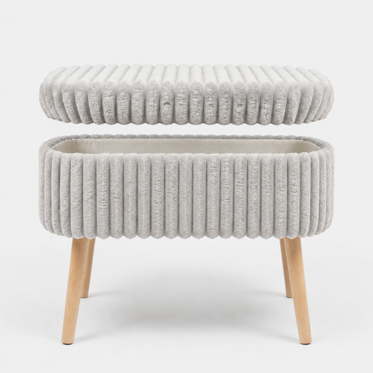 Skye Decor Pouf Mini Oslo (1-St), Kompakter Polsterhocker, mit Stauraum