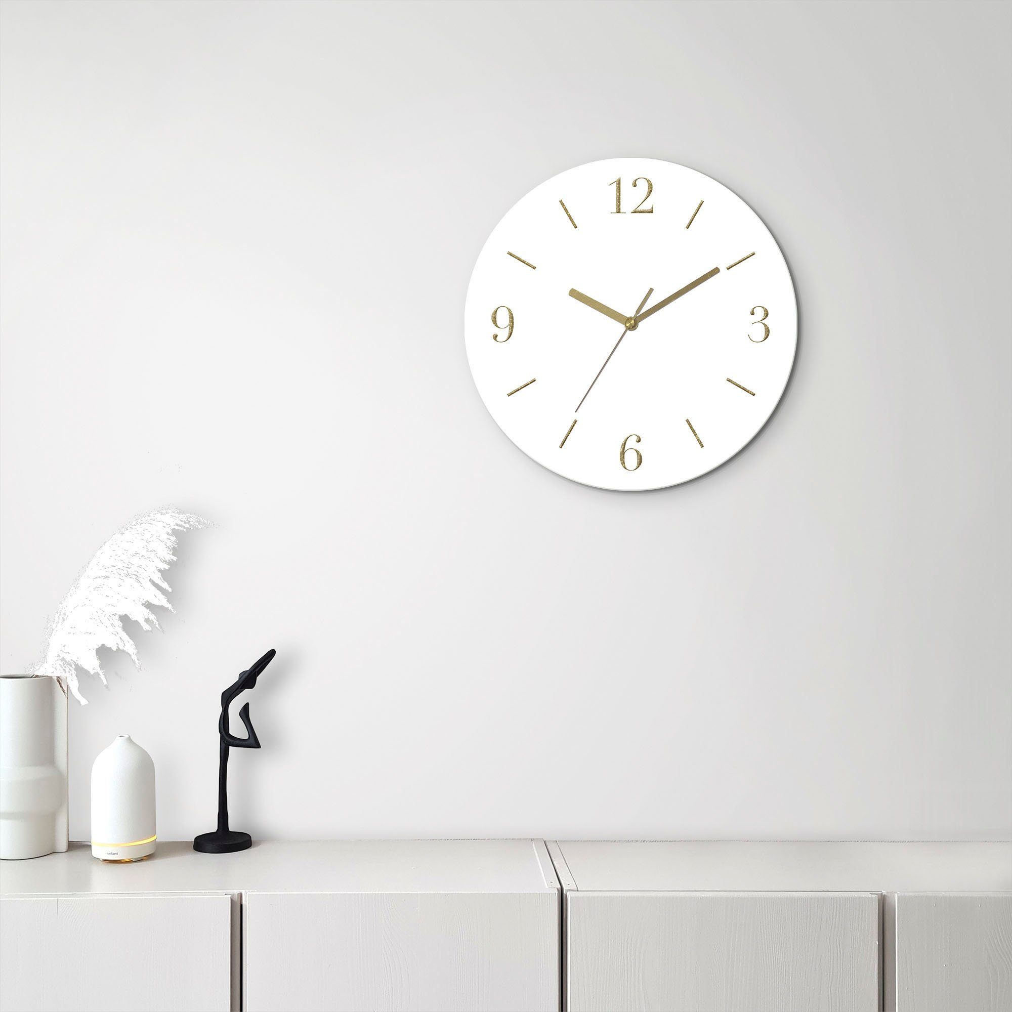 Leonique Wanduhr Aurum (wahlweise mit Quarz- oder Funkuhrwerk, lautlos ohne günstig online kaufen