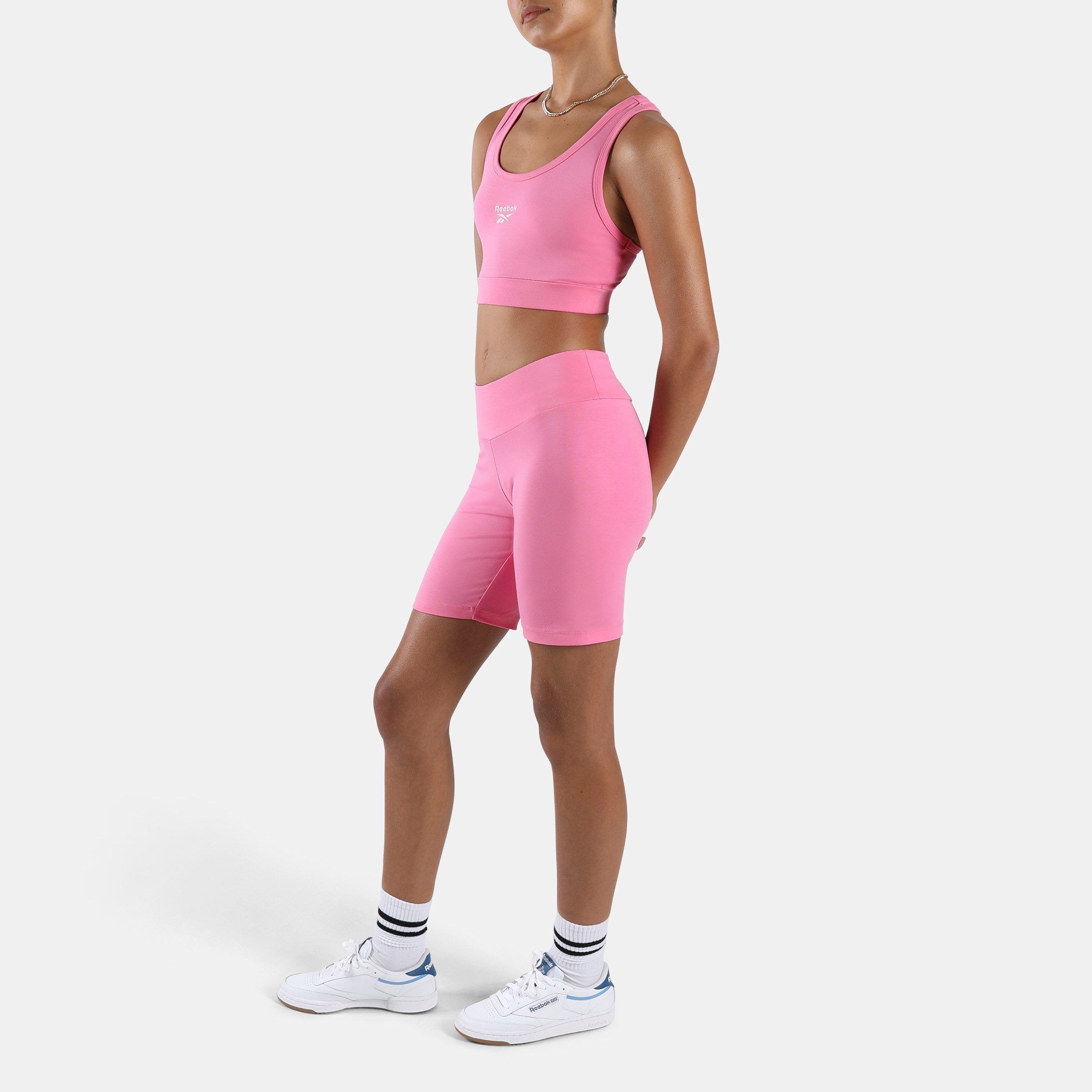 Reebok Sport-BH ID COTTON BRALETTE aus Baumwolle und Elasthan, maschinenwaschbar, mit Baumwollanteil