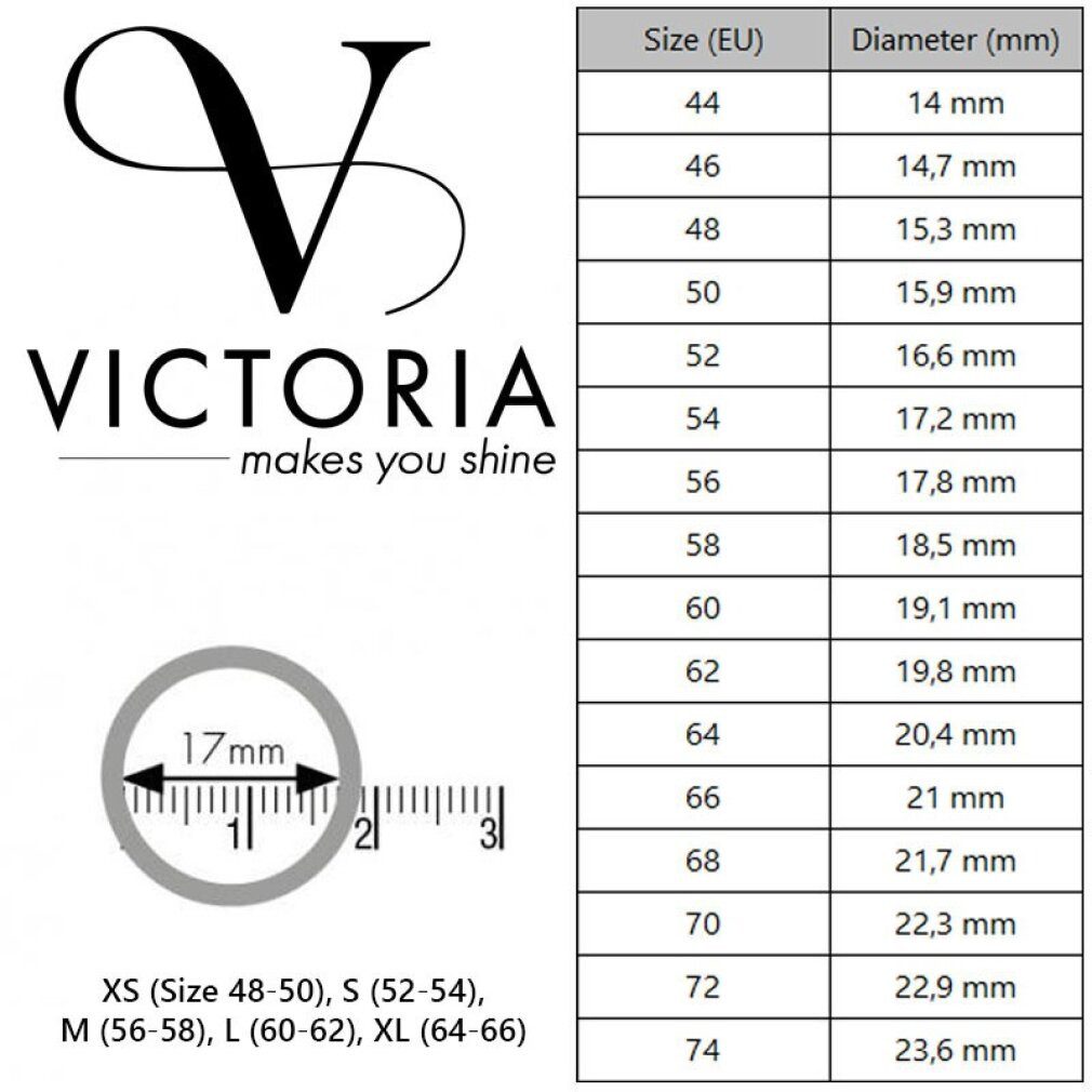 Javoli.com Fingerring Victoria Roségoldfarbener Edelsteinring