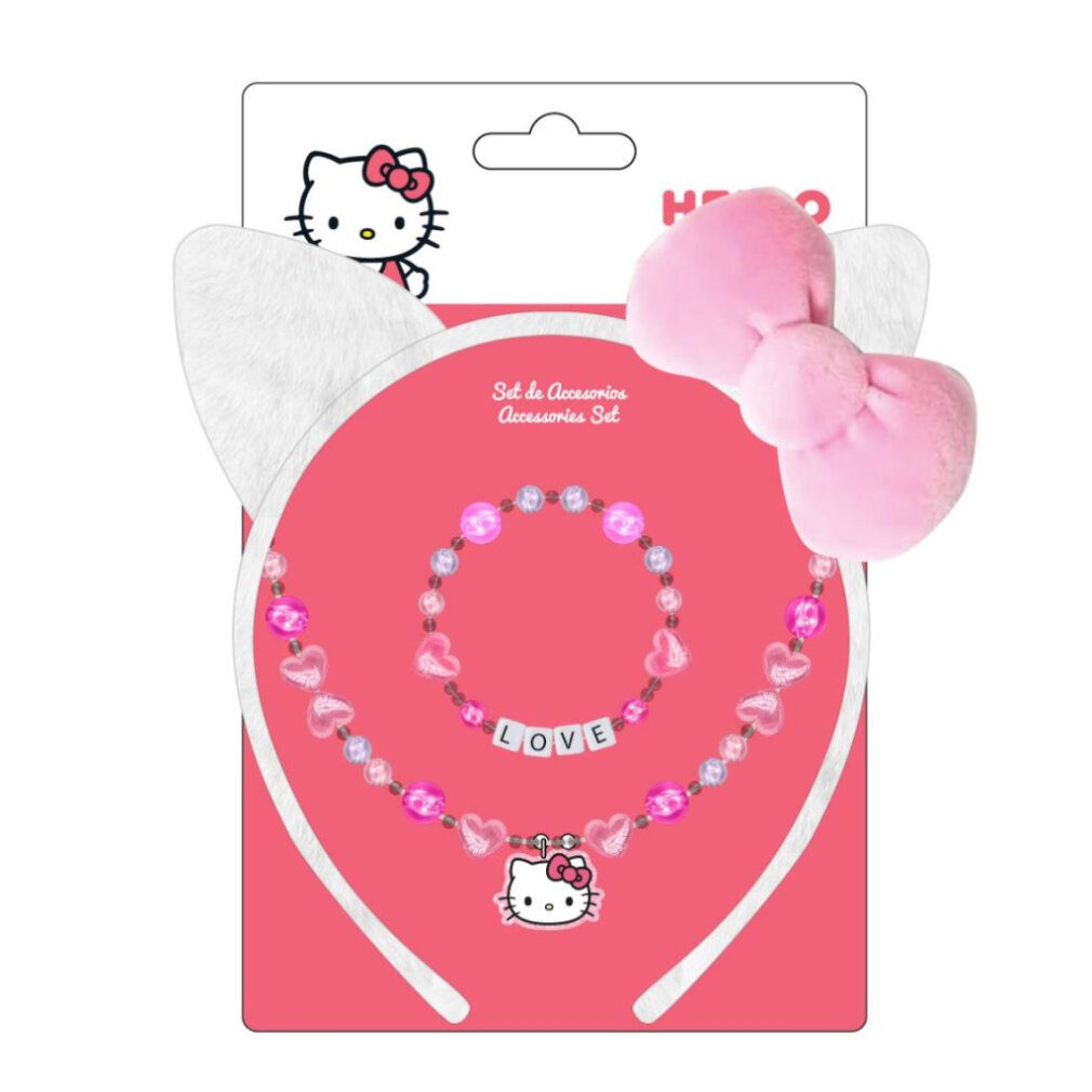 Hello Kitty Haarklemme Ears Schmuck- und Stirnbandset