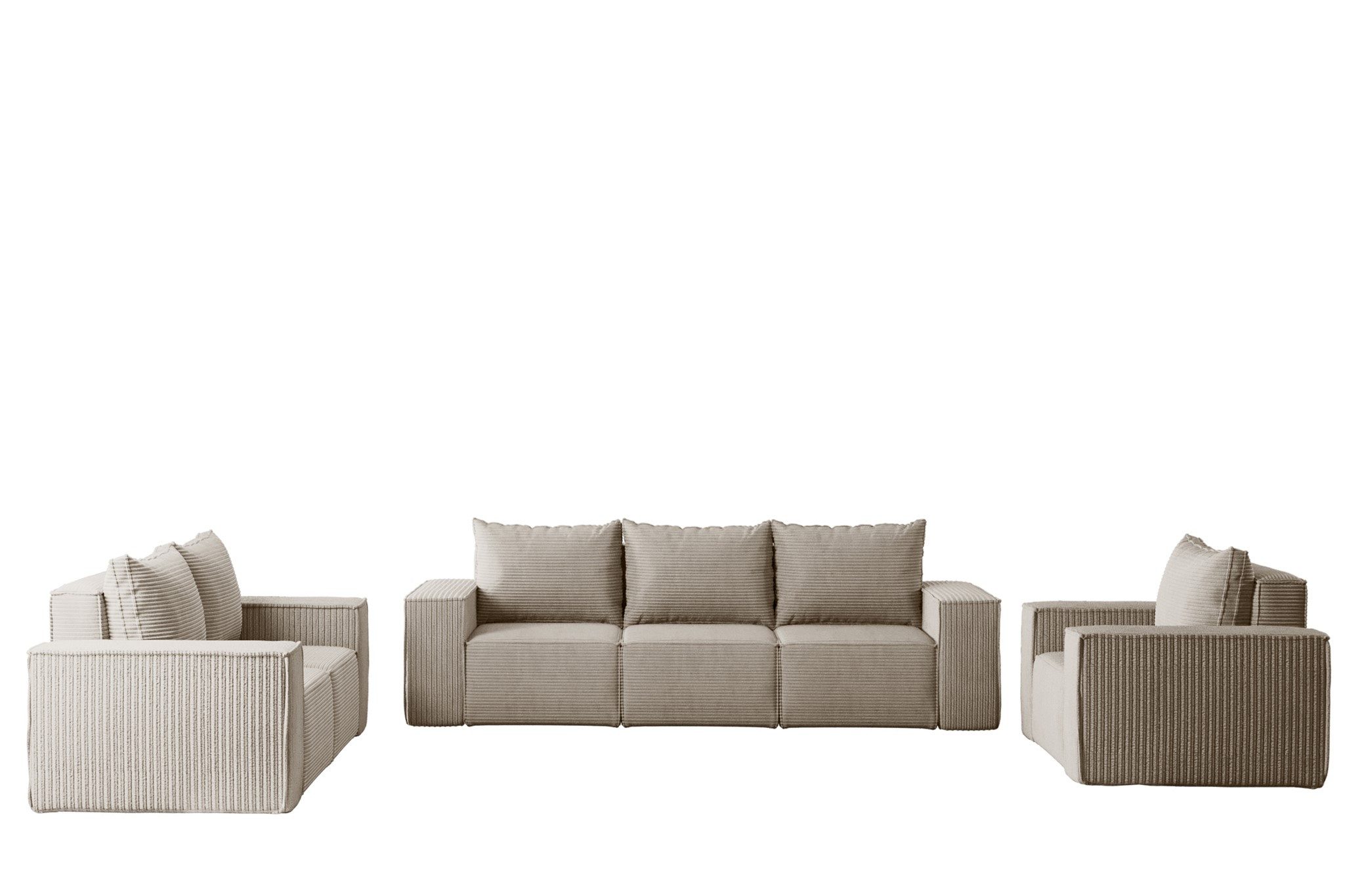Fun Möbel Polstergarnitur Sofa-Set Designersofa ESTELLE günstig online kaufen
