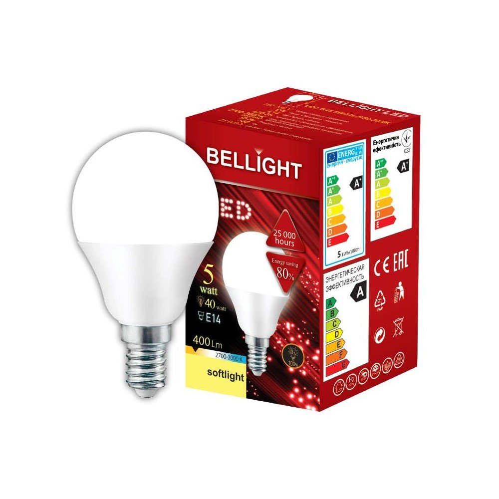 Bellight LED-Leuchtmittel LED E14 G45 Tropfenform günstig online kaufen
