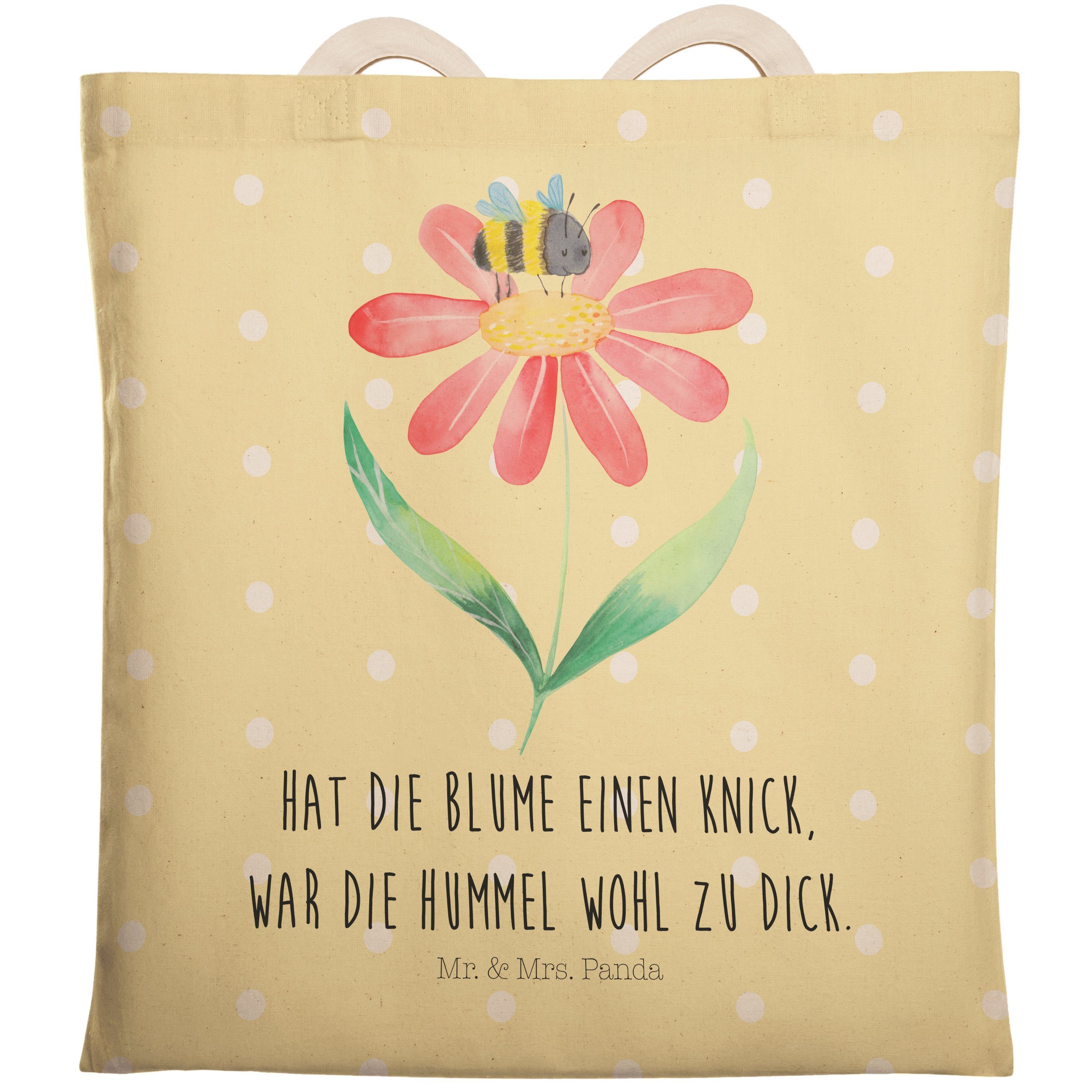 Mr. & Mrs. Panda Tragetasche Hummel Blume Gelb Pastell Geschenk