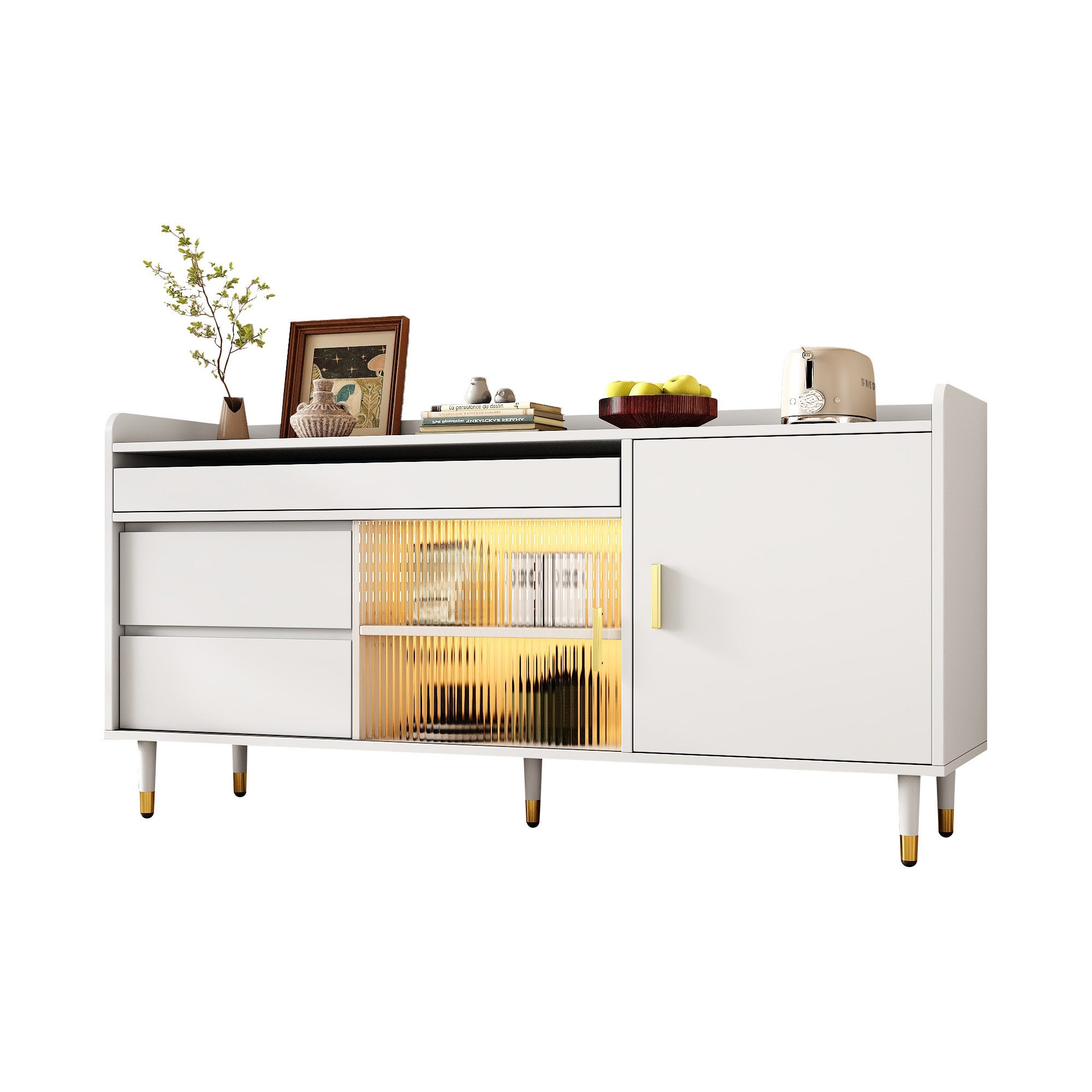 BlingBin Sideboard Mehrere Speichertypen Kommode Vitrine günstig online kaufen