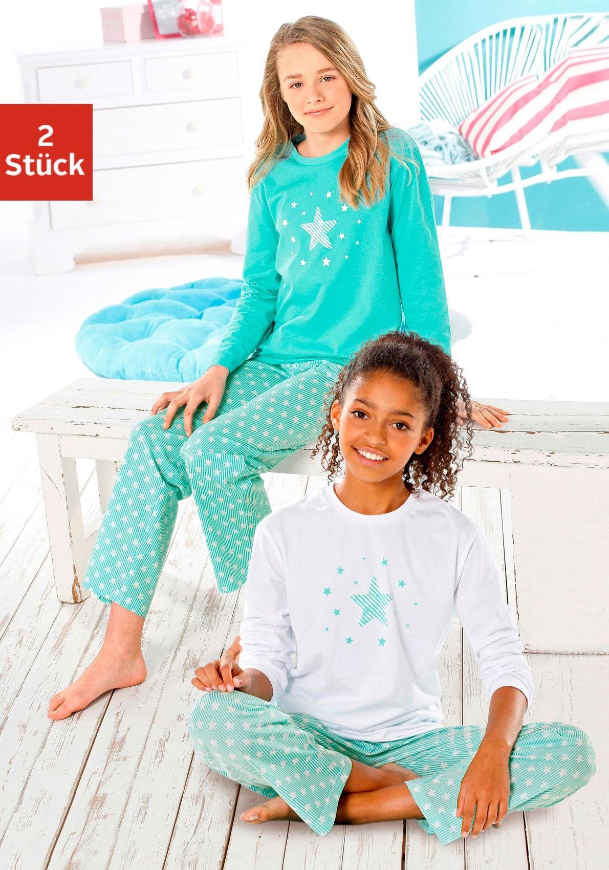 Belidome Kinder Pyjama Set - 2-teiliger Schlafanzug Für Jungen & Mädchen 3-16 Jahre