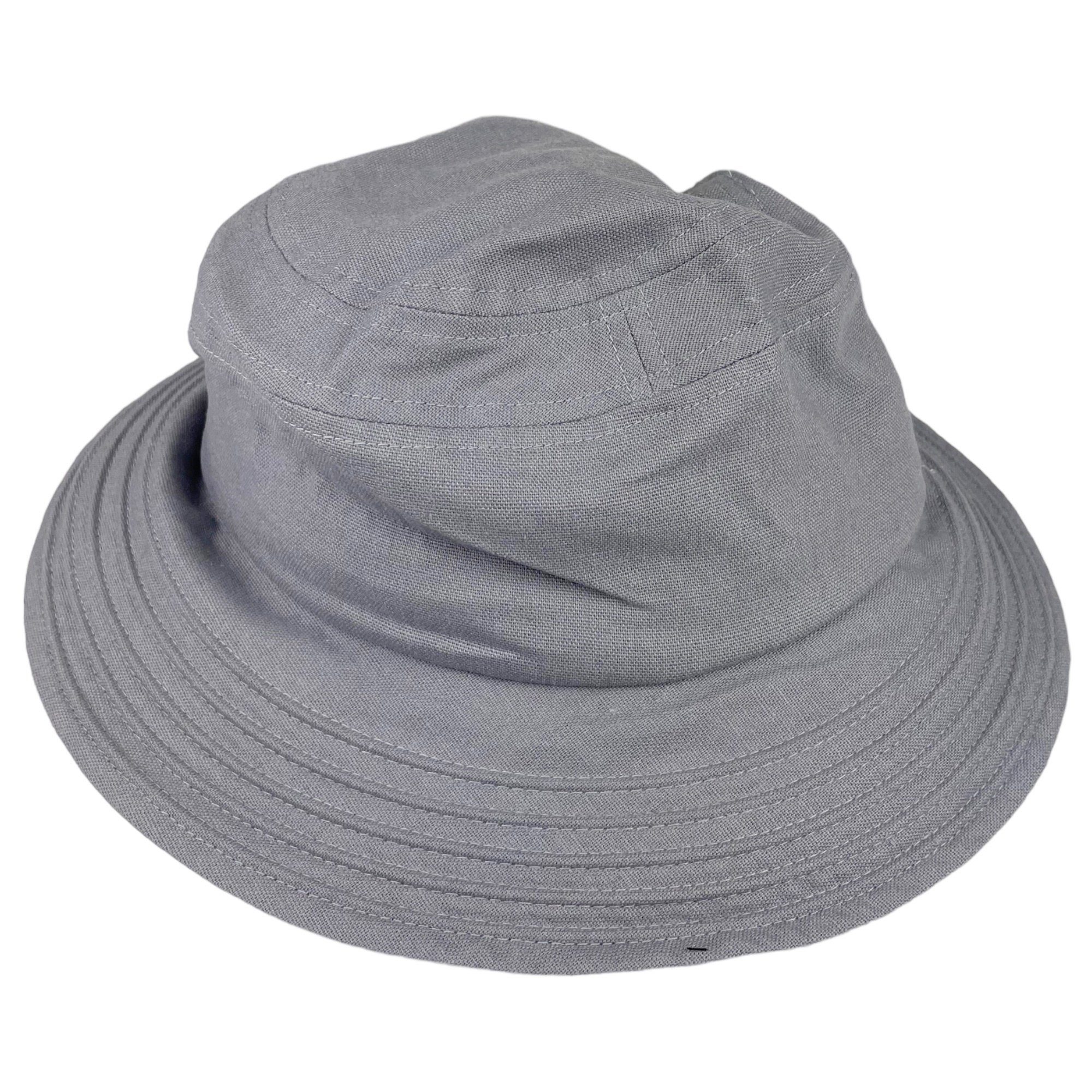 Taschen4life Sonnenhut Leinen Hut Größenverstellbar, unisex, Fischerhut
