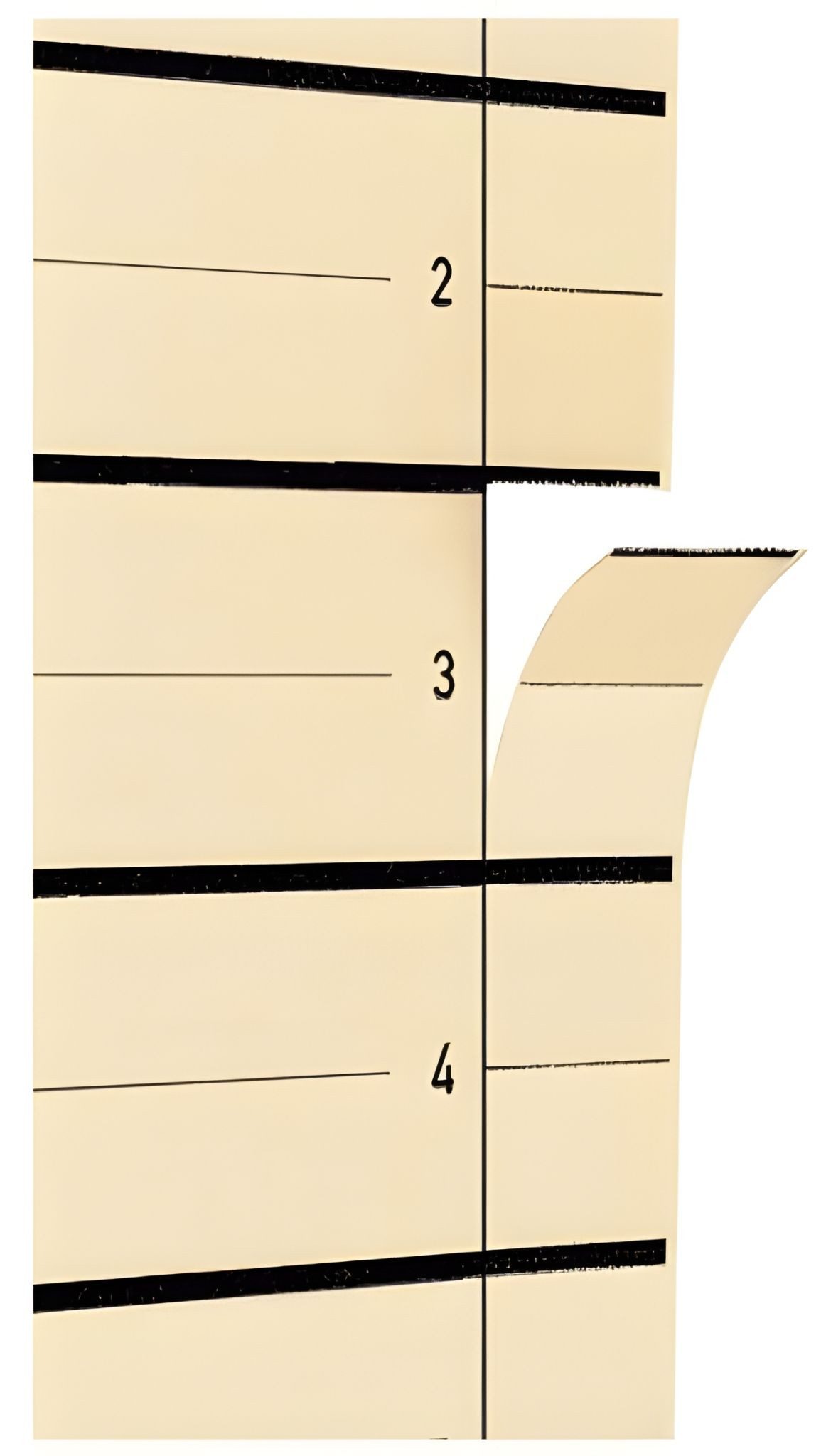 PAGNA Aktenordner Pagna Trennblätter A4 beige Pack á 10St